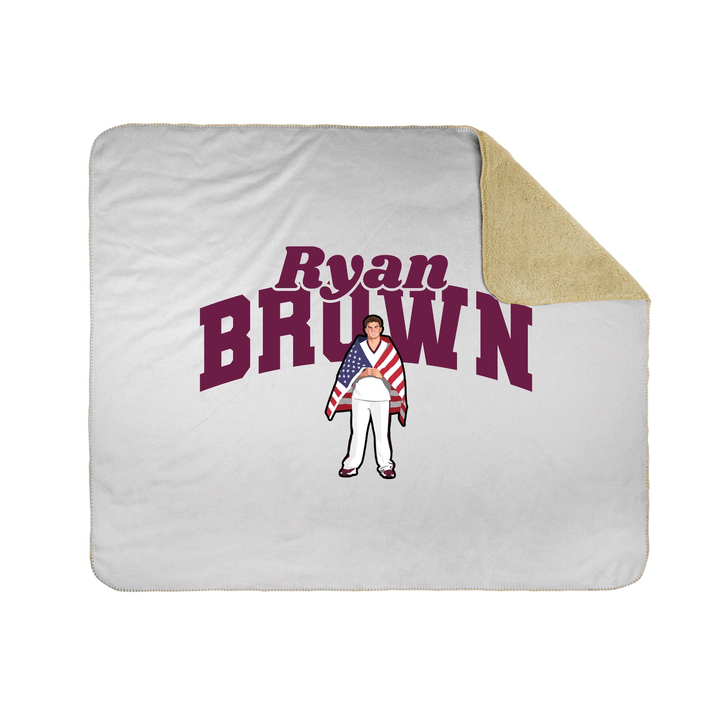 Throw Blanket — Signature Arch in White