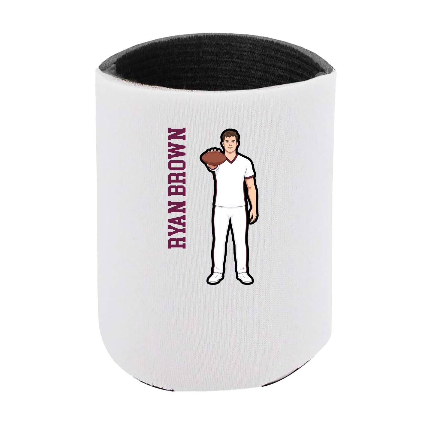 Can Holder — Name Vertical in White