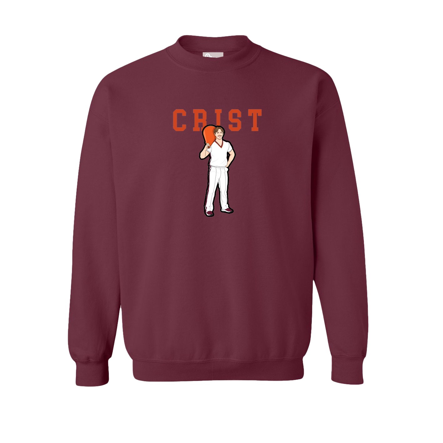 Fleece Crew — Shirsey in Maroon