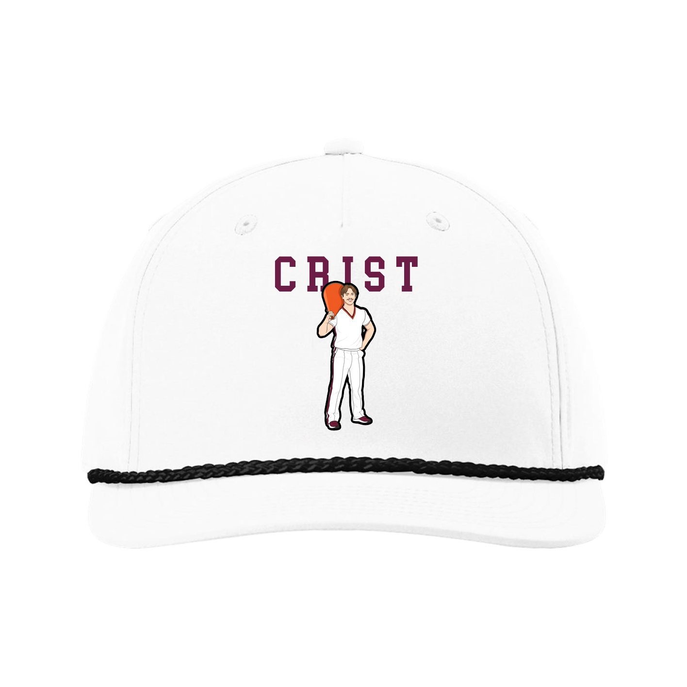 Five-Panel Classic Rope Cap — Shirsey in White