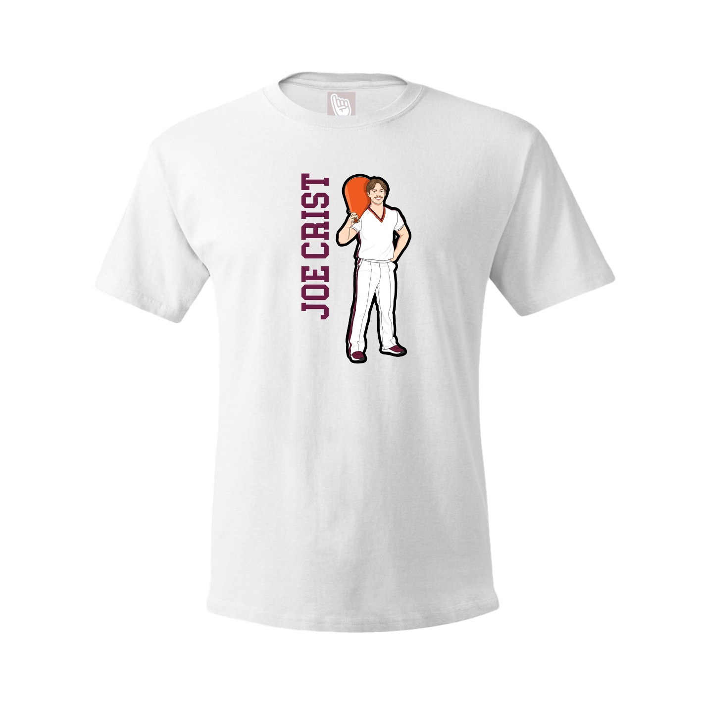 Tee — Name Vertical in White