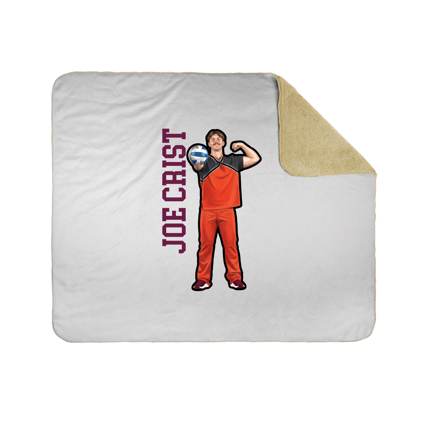 50x60 Sherpa Lined Throw Blanket