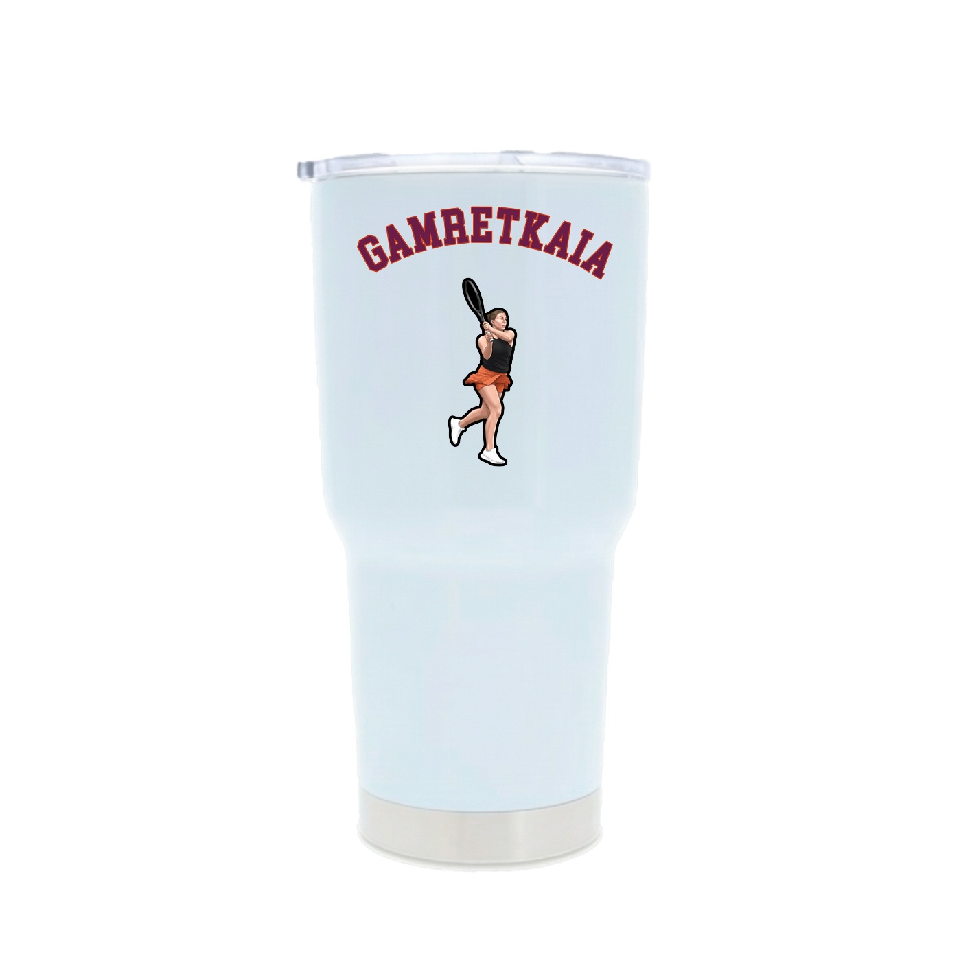 30oz Stainless Steel Tumbler — Shirsey Arch in White
