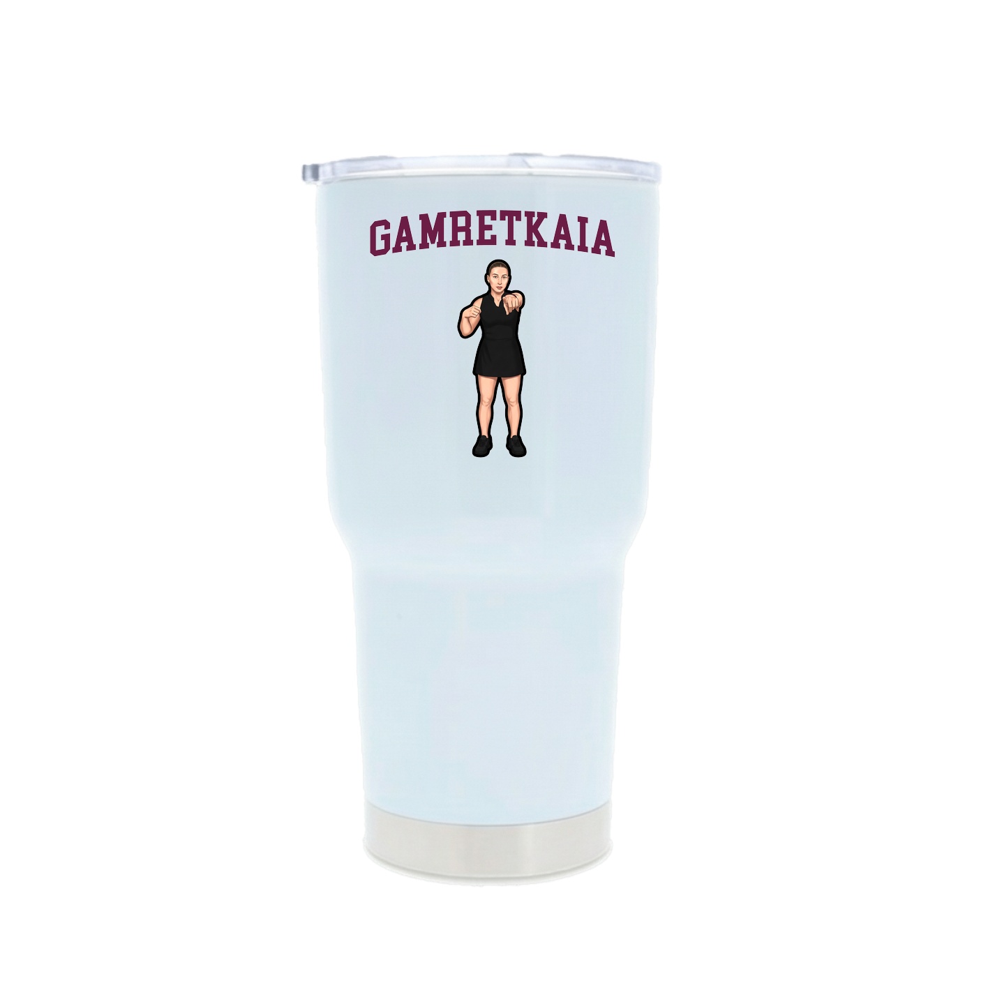 30oz Stainless Steel Tumbler — Shirsey in White