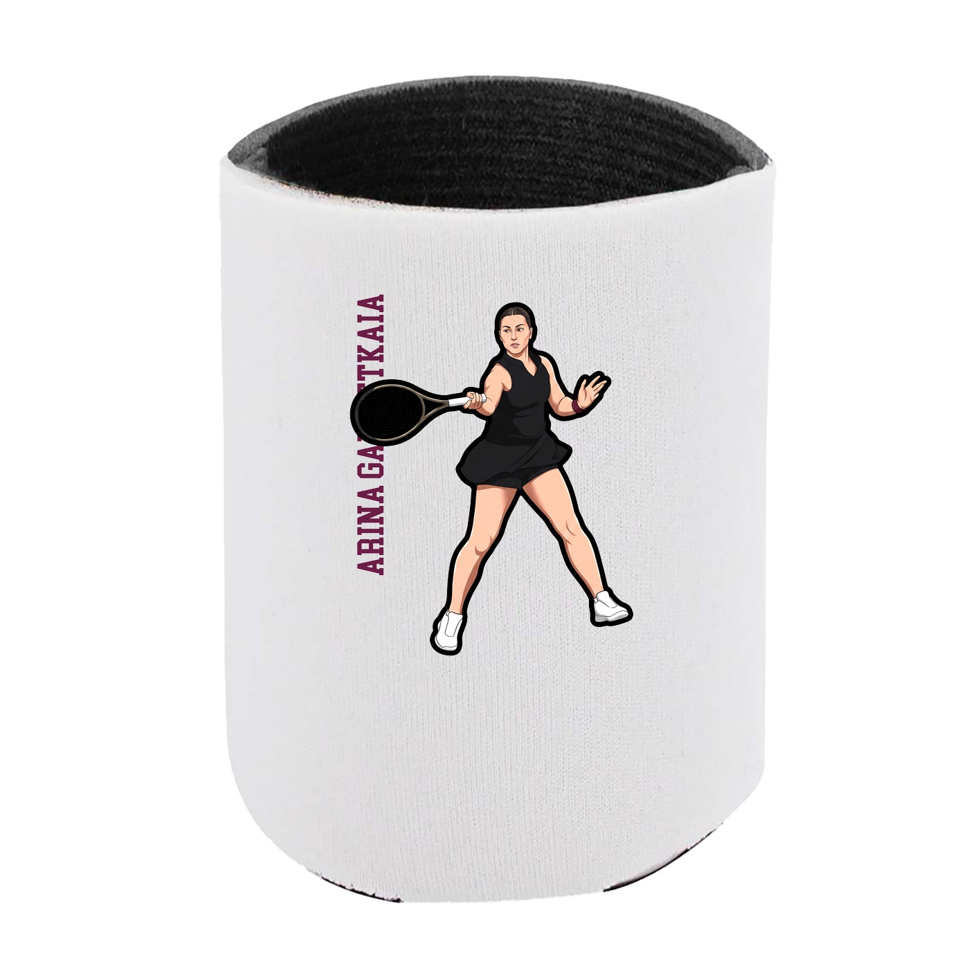 Can Holder — Name Vertical in White