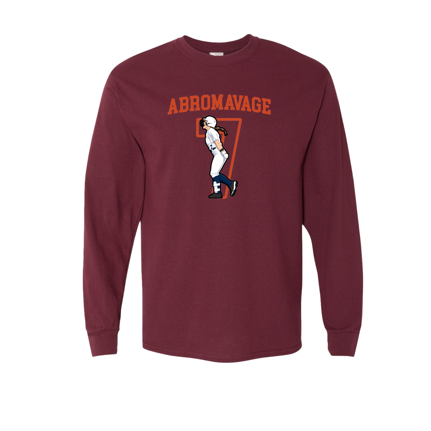 Long Sleeve Tee — Shirsey in Maroon
