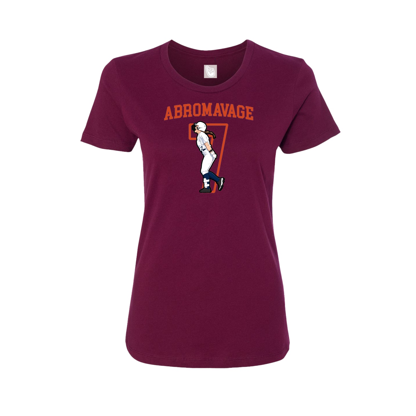 Fitted Women's Tee — Shirsey in Maroon