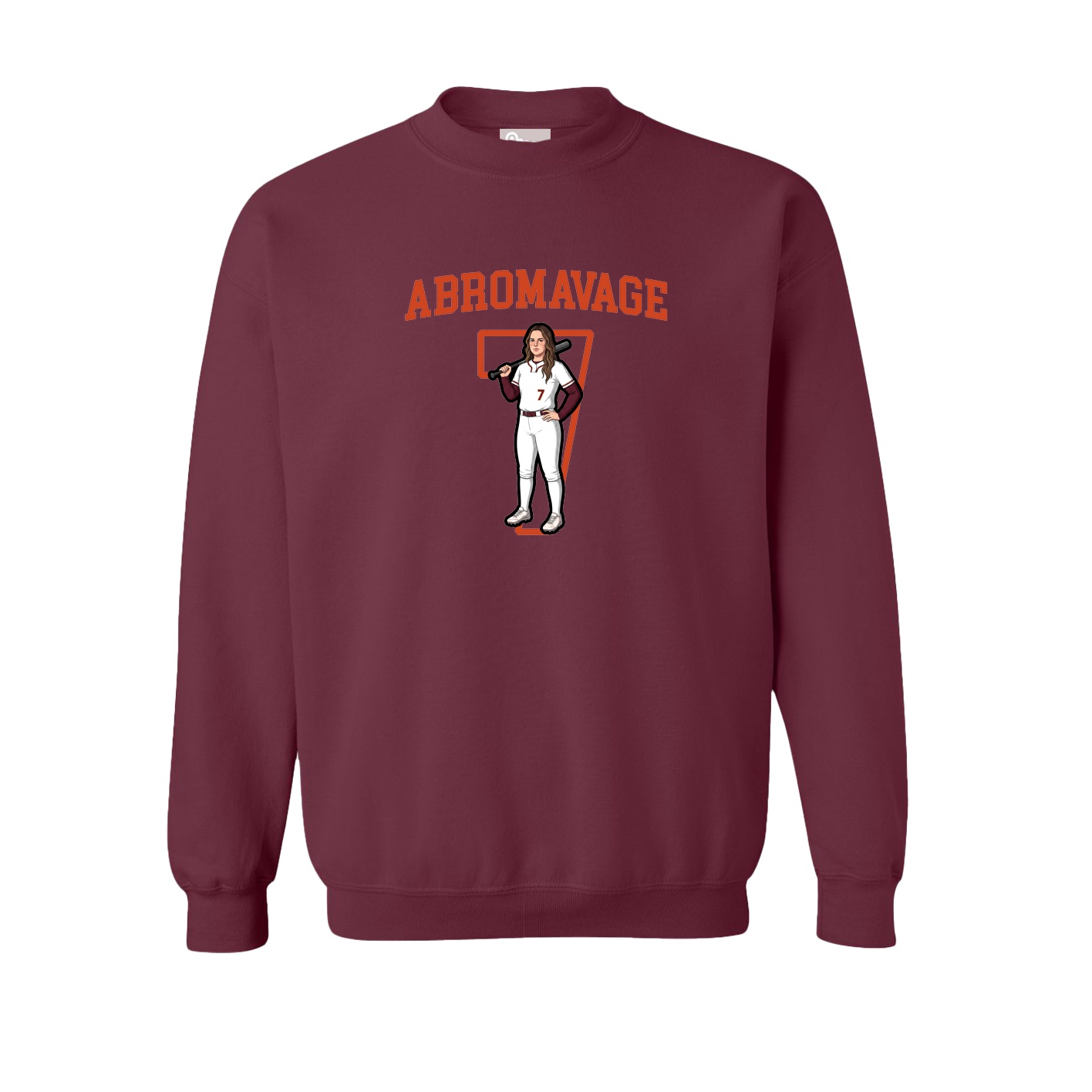 Fleece Crew — Shirsey in Maroon