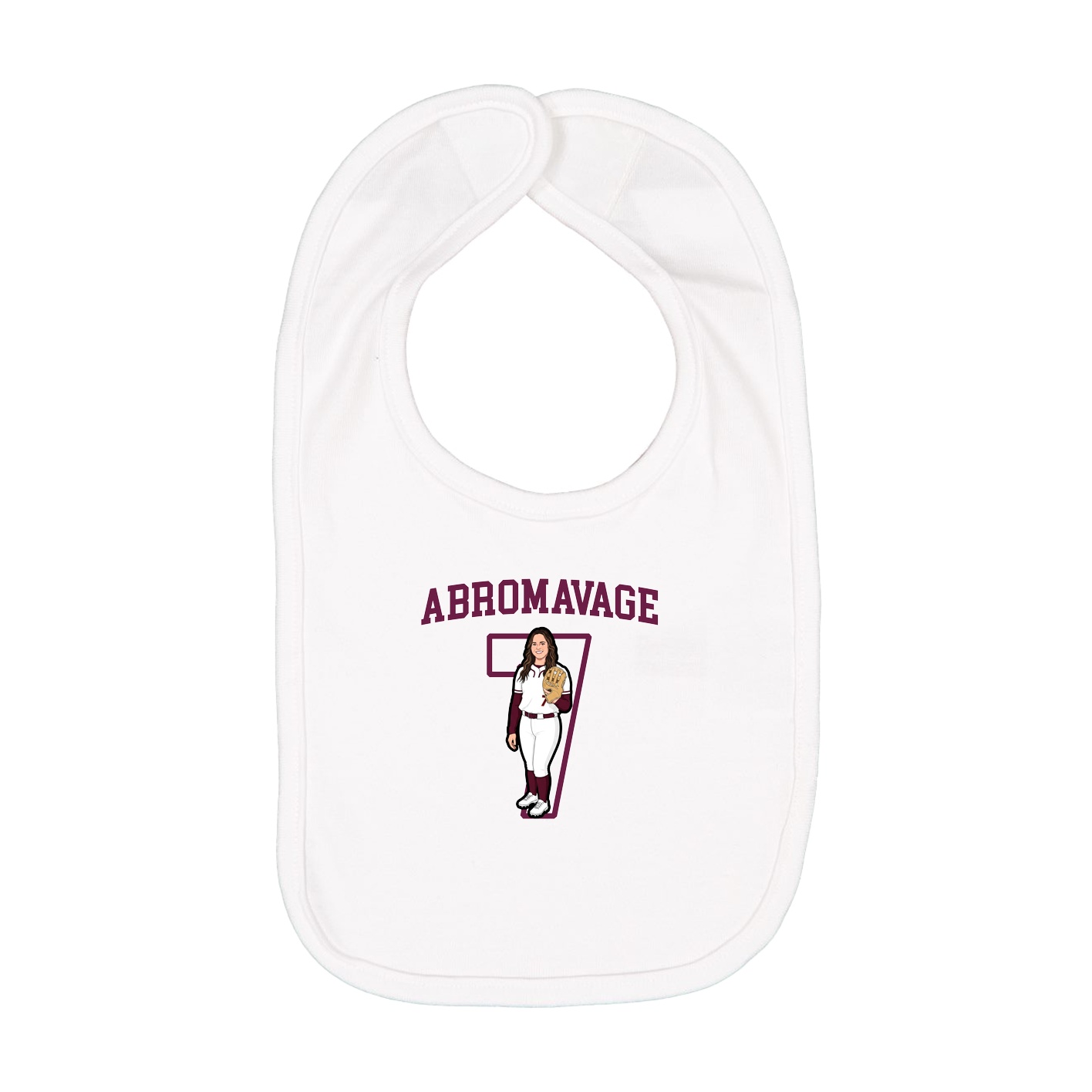 Infant Bib — Shirsey in White