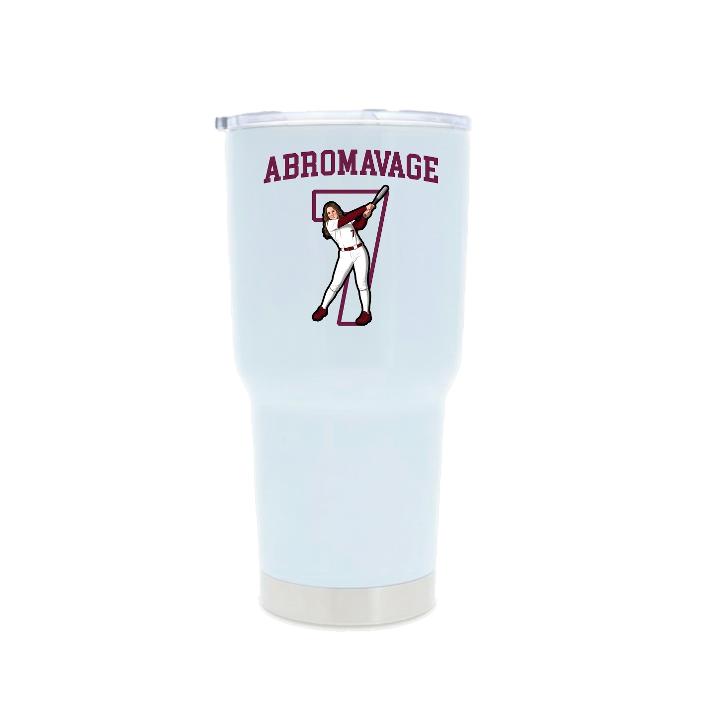30oz Stainless Steel Tumbler — Shirsey in White