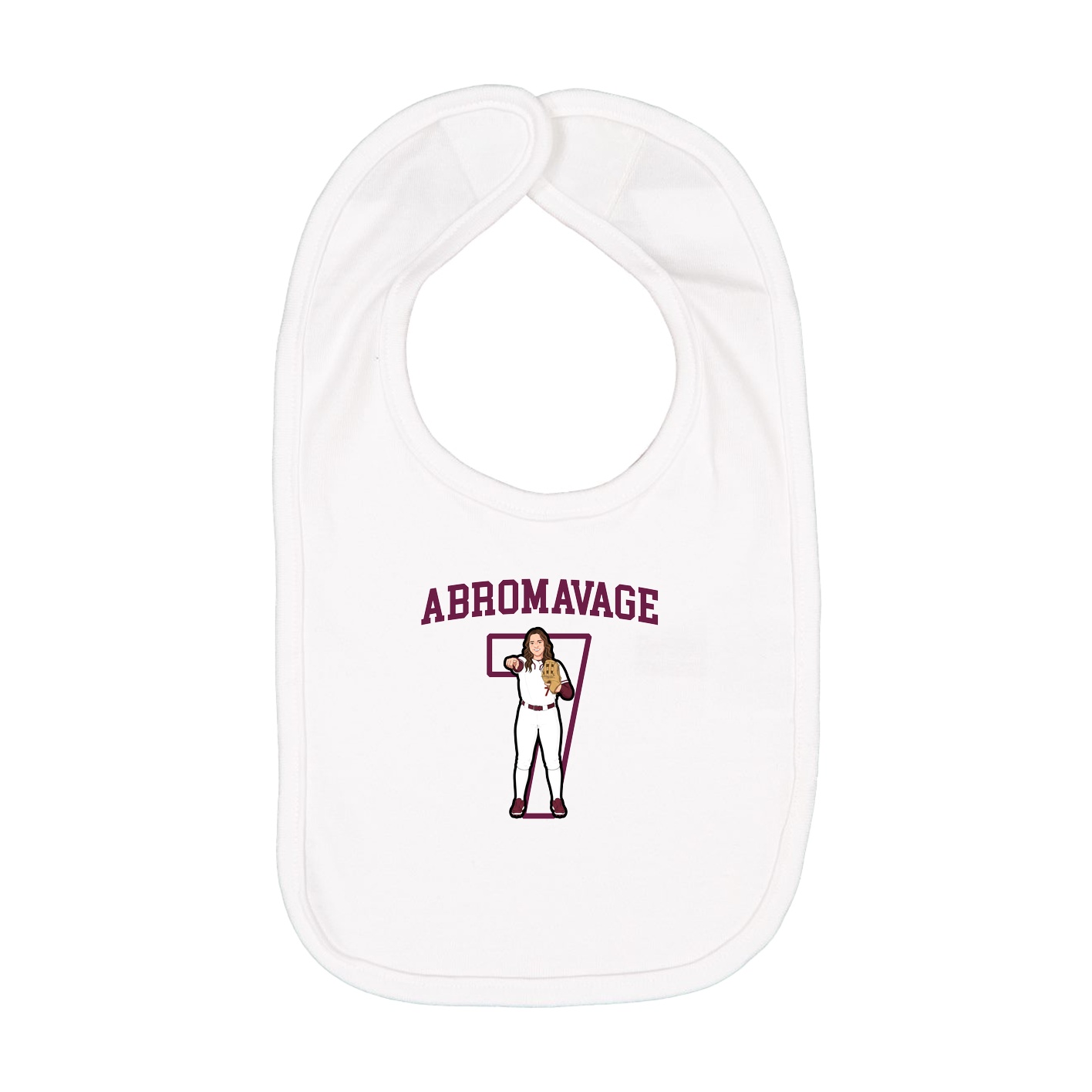 Infant Bib — Shirsey in White