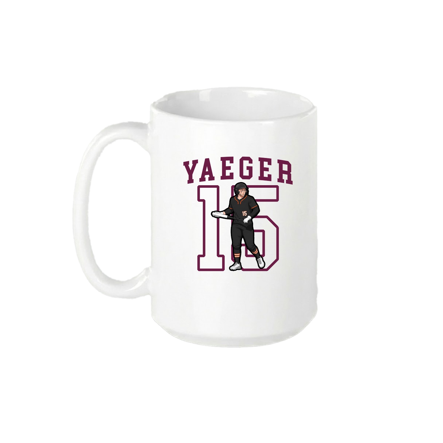 15oz Coffee Mug — Shirsey in White