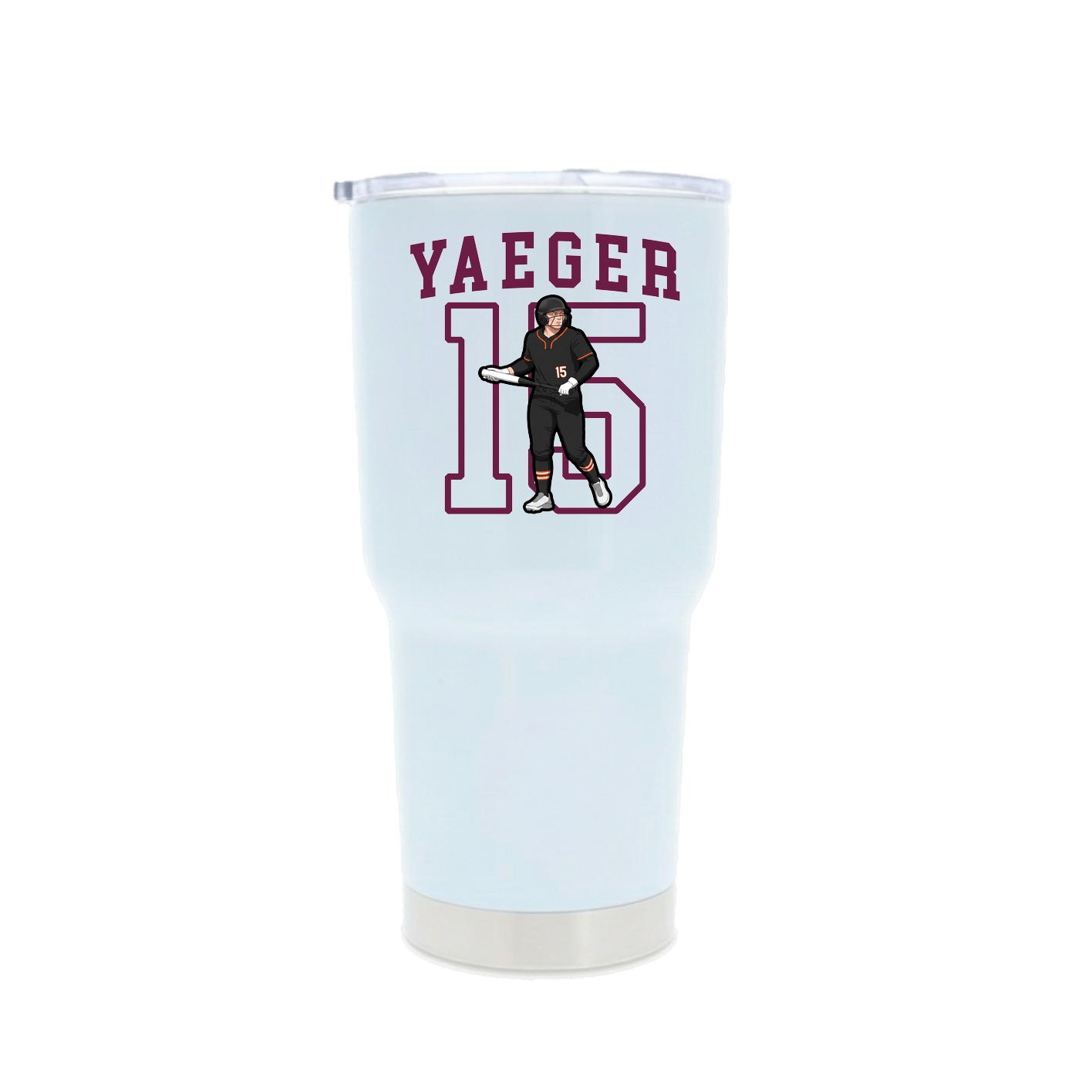 30oz Stainless Steel Tumbler — Shirsey in White