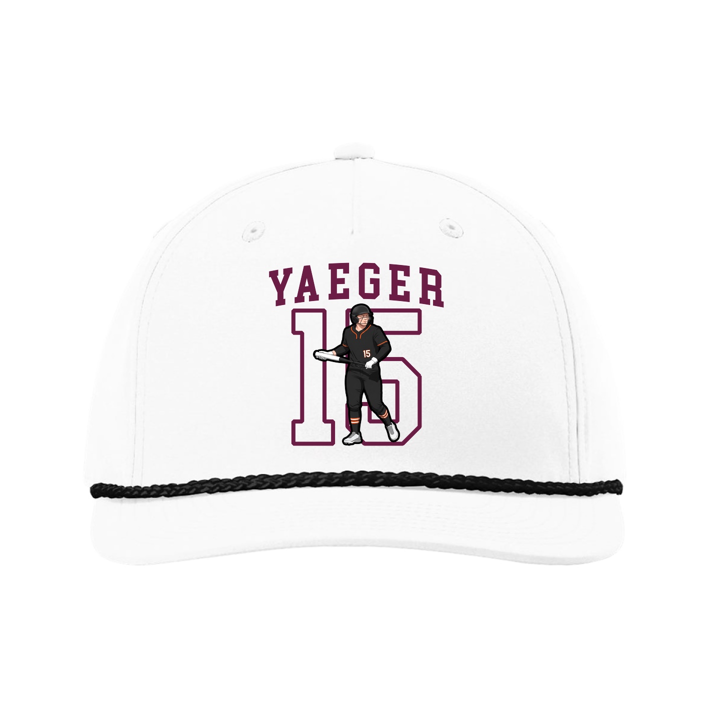 Five-Panel Classic Rope Cap — Shirsey in White