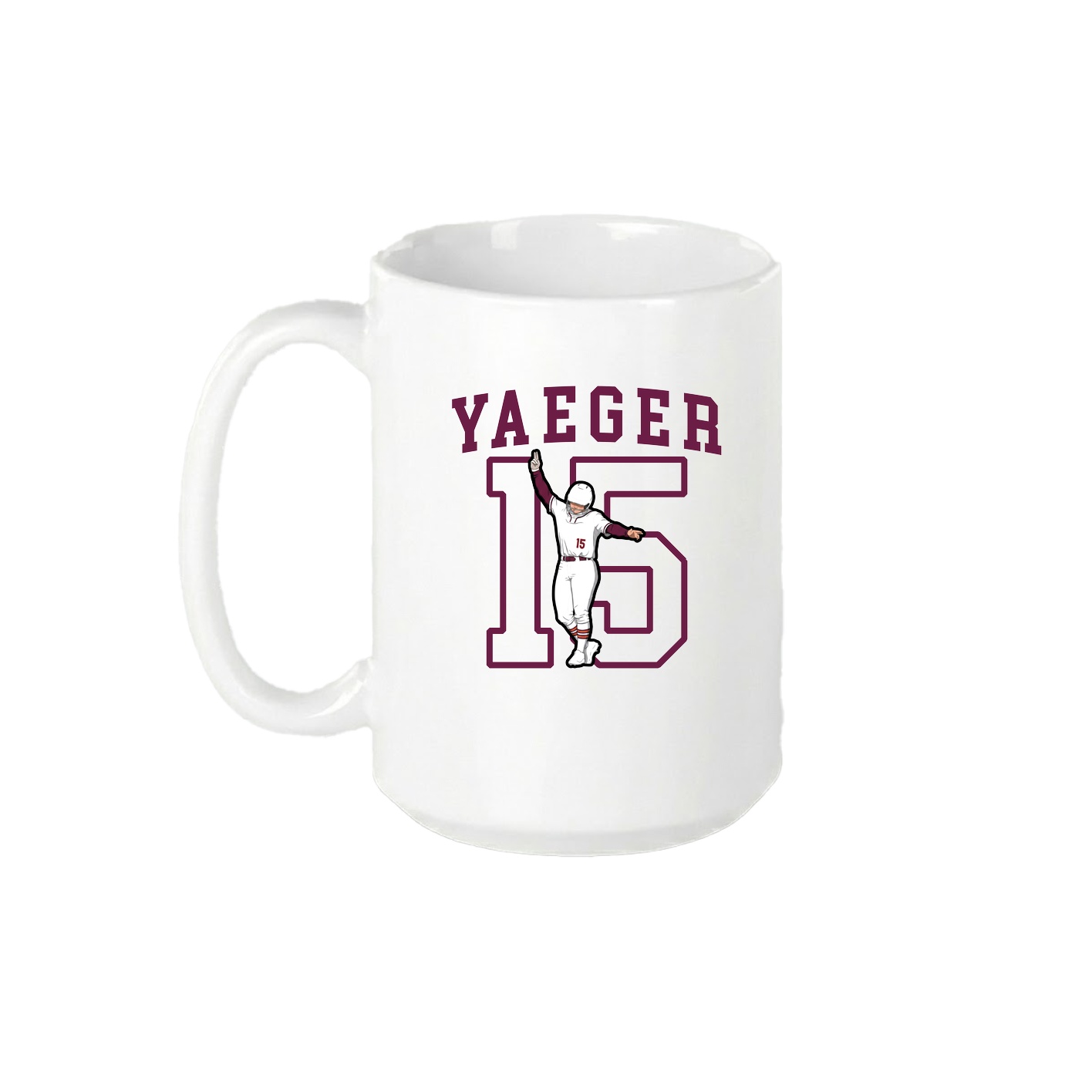 15oz Coffee Mug — Shirsey in White