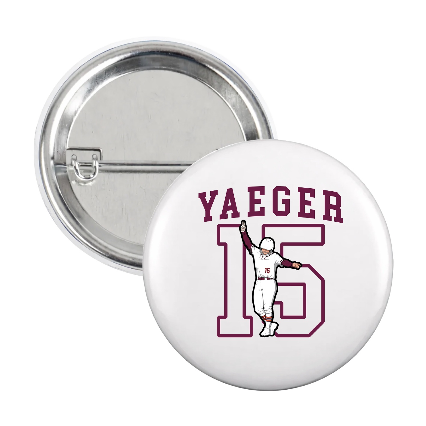 Game Day Button — Shirsey in White