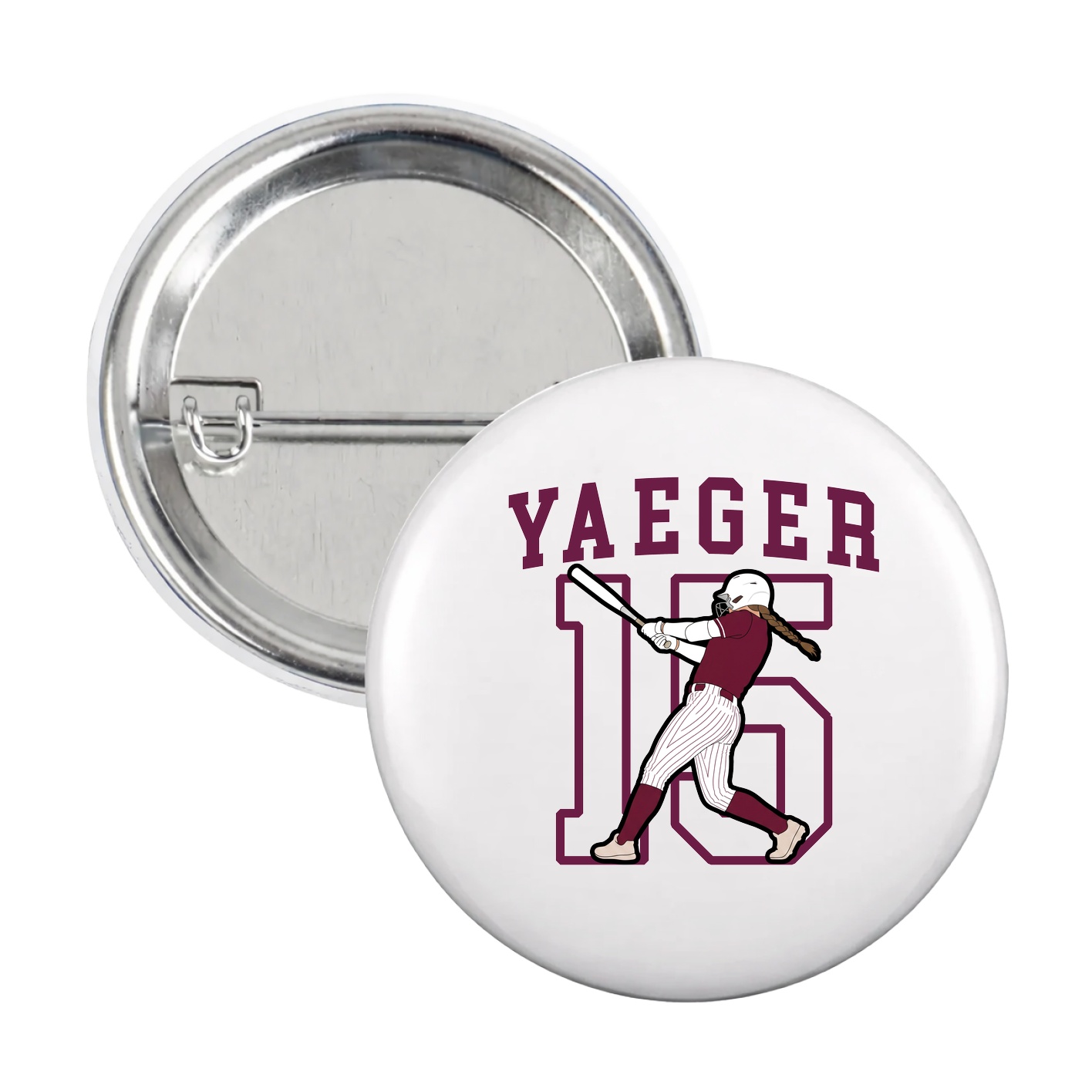 Game Day Button — Shirsey in White