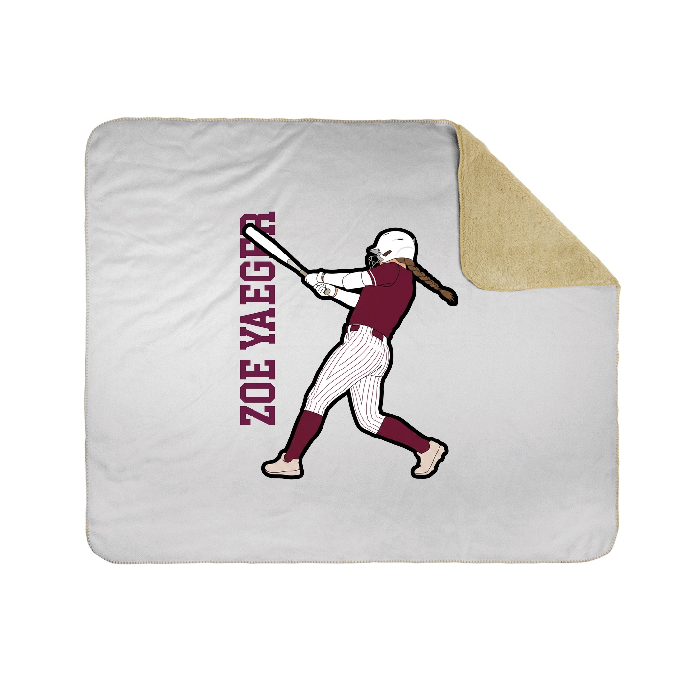 50x60 Sherpa Lined Throw Blanket