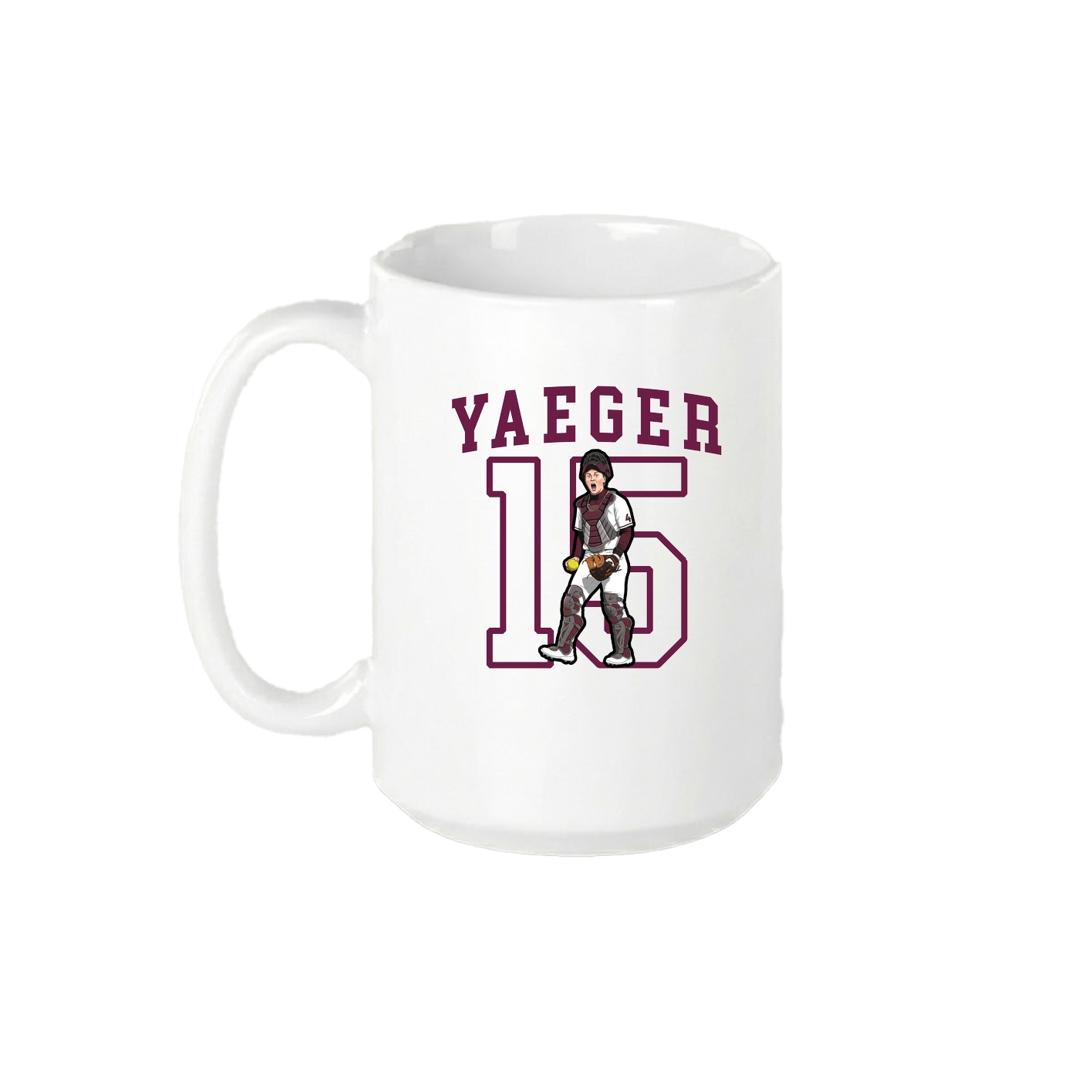 15oz Coffee Mug — Shirsey in White