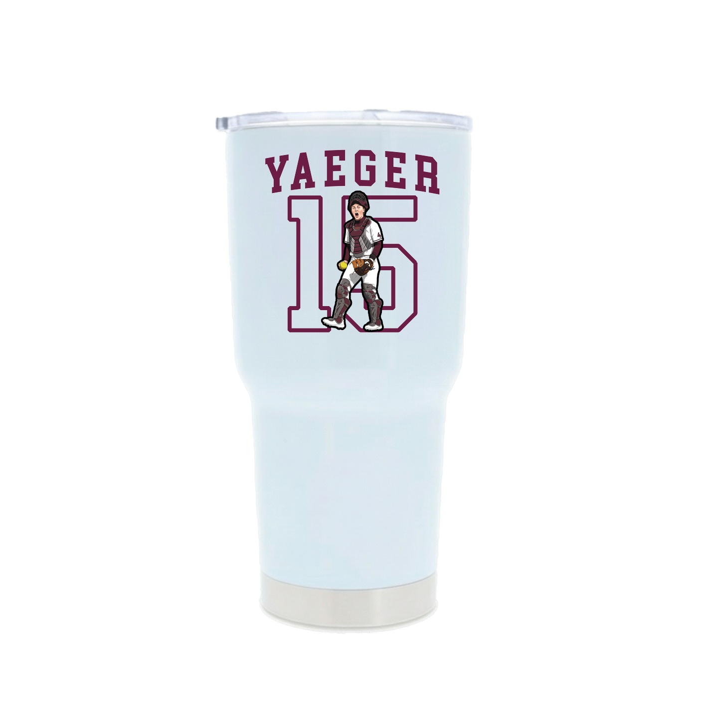 30oz Stainless Steel Tumbler — Shirsey in White