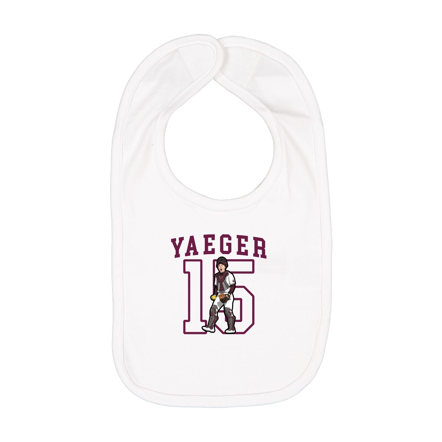 Infant Bib — Shirsey in White