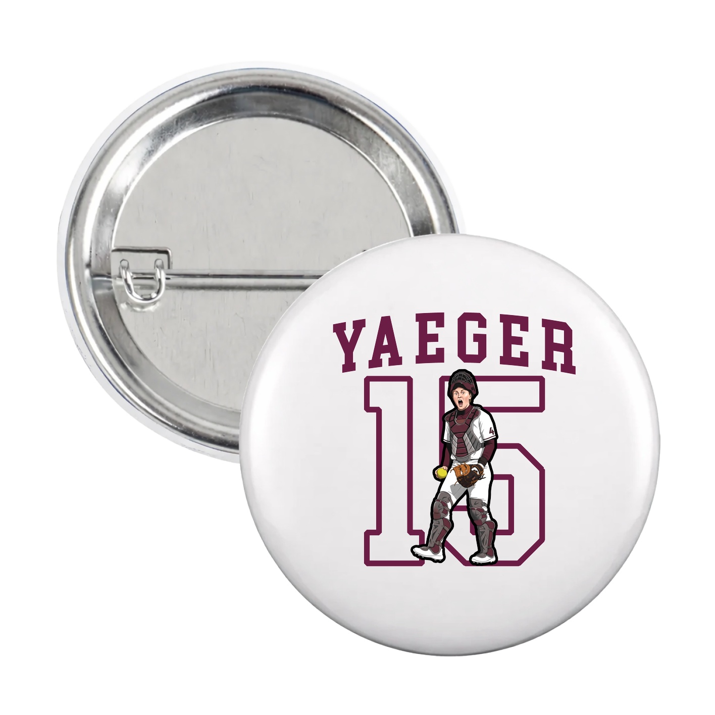 Game Day Button — Shirsey in White