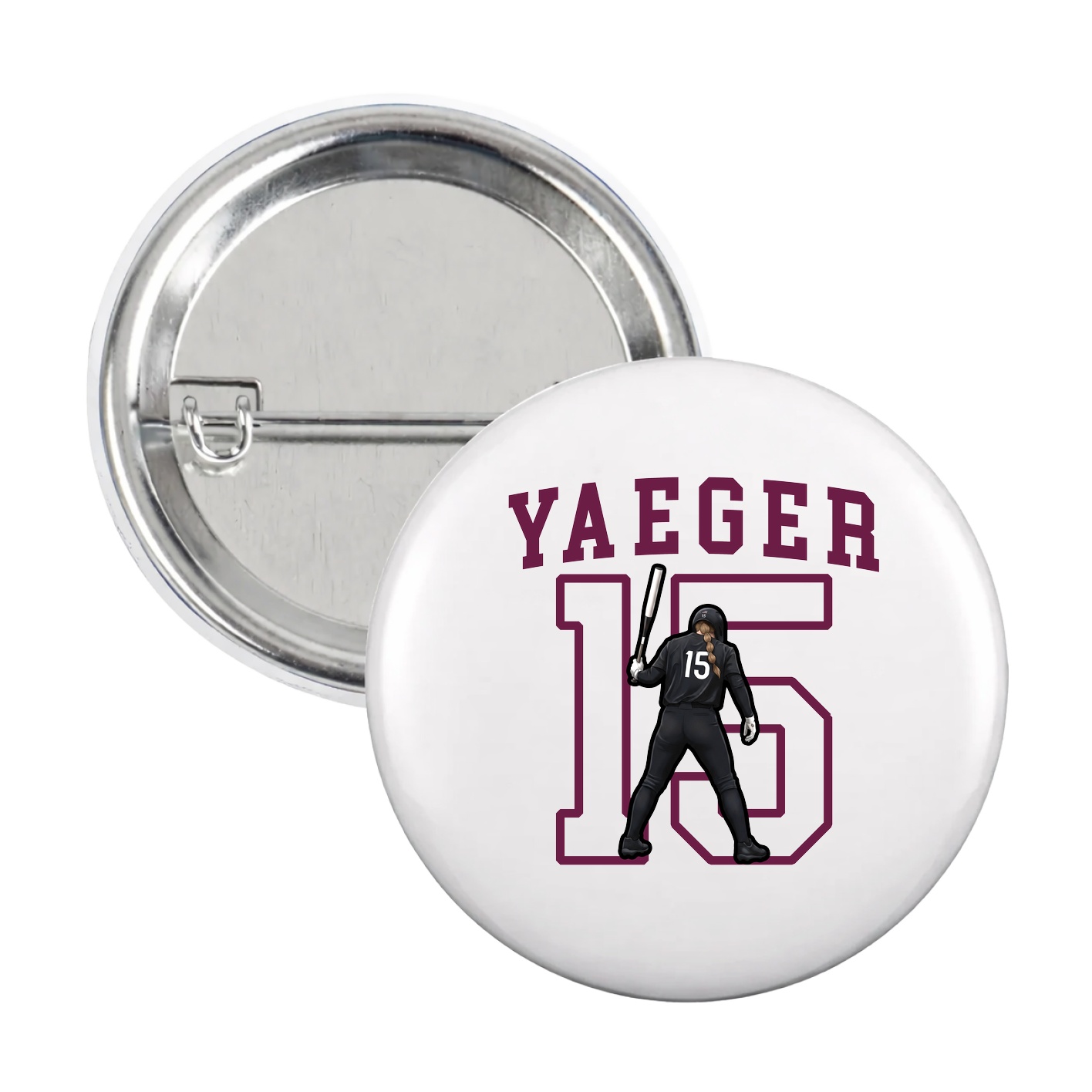 Game Day Button — Shirsey in White