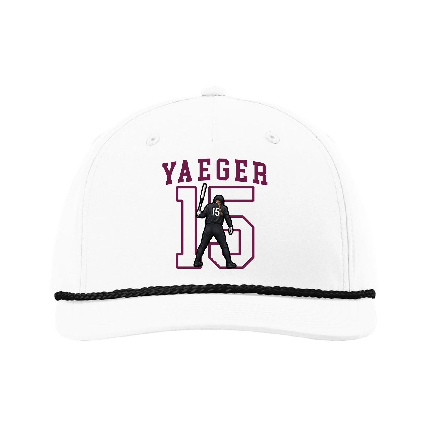 Five-Panel Classic Rope Cap — Shirsey in White