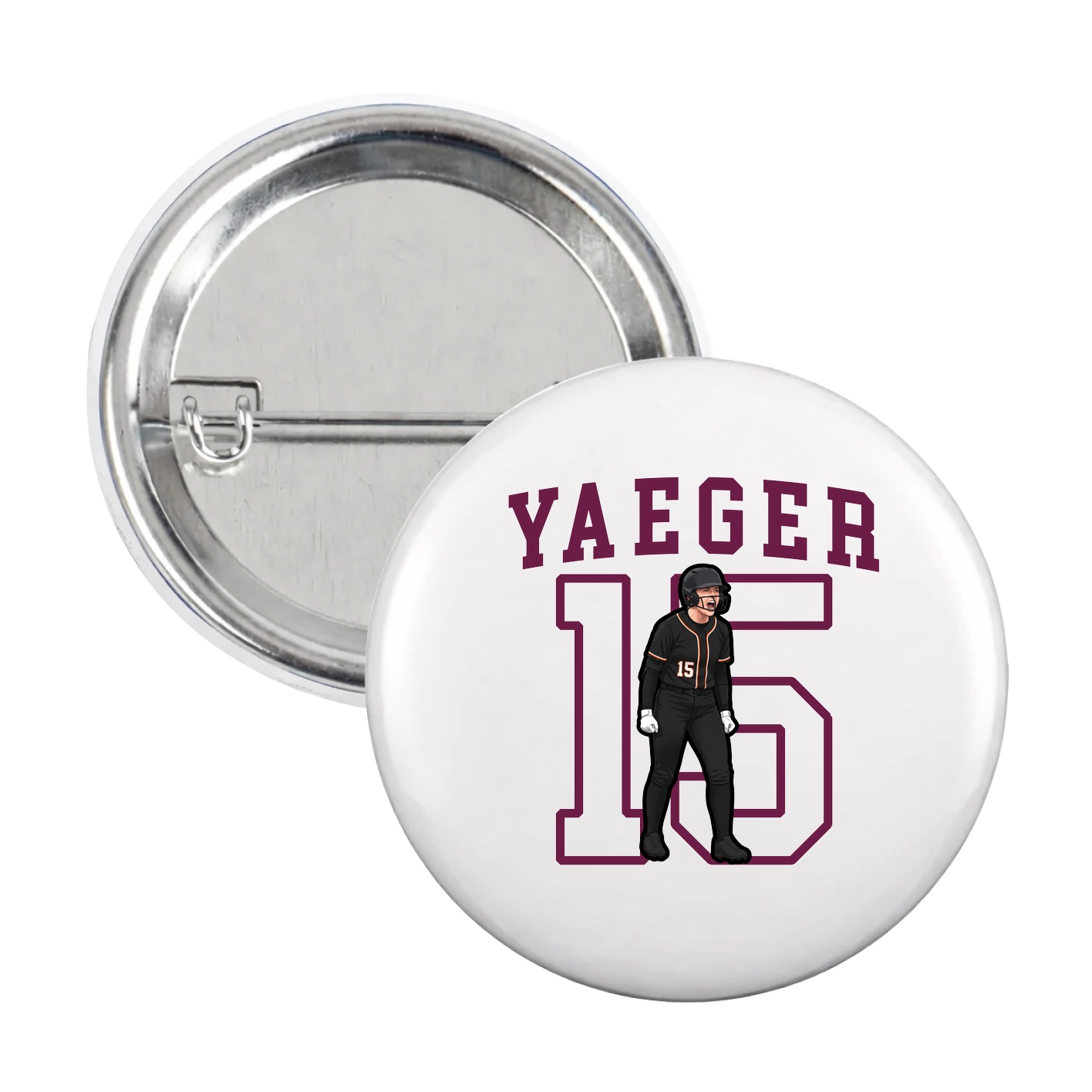 Game Day Button — Shirsey in White
