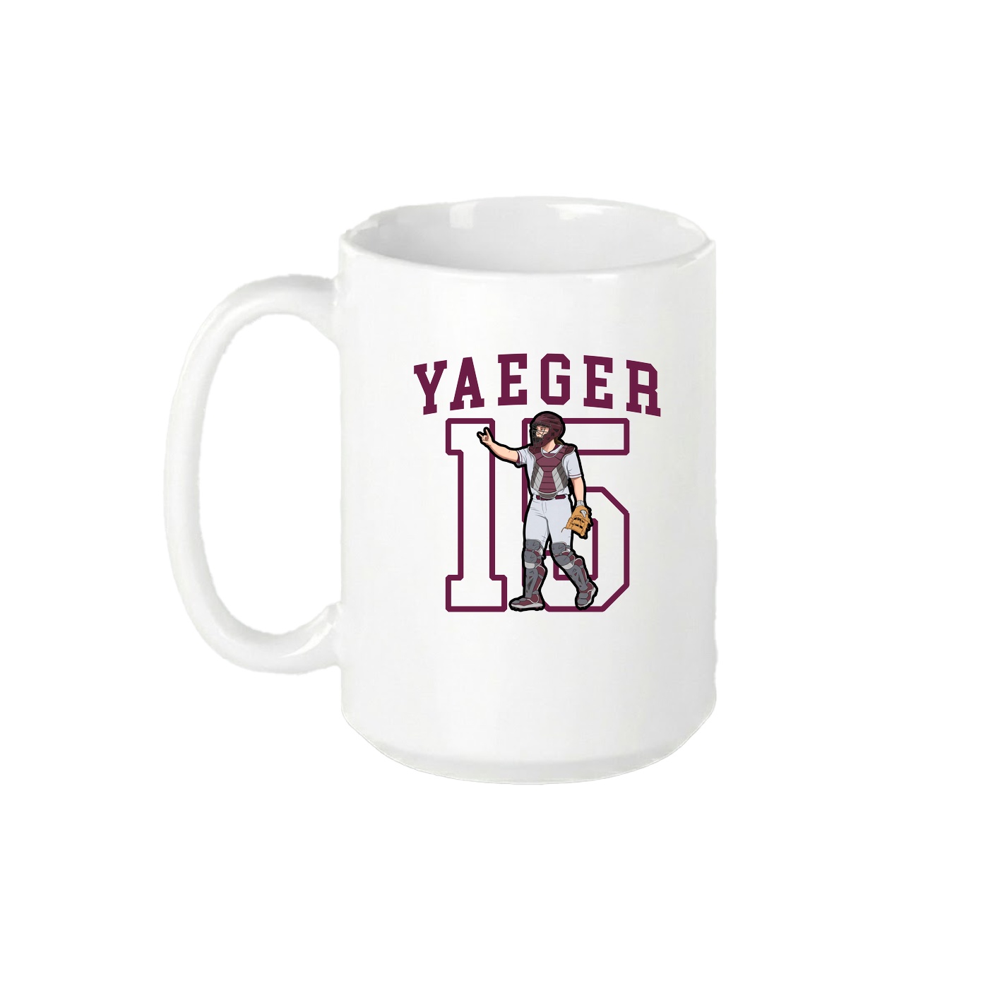 15oz Coffee Mug — Shirsey in White