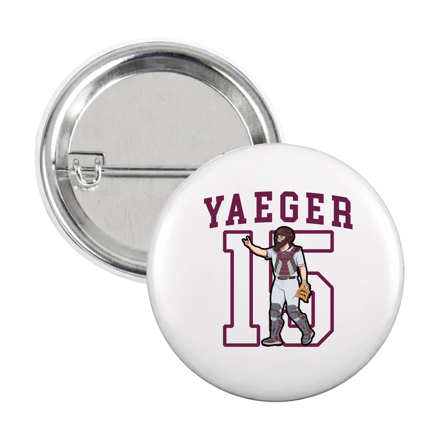 Game Day Button — Shirsey in White