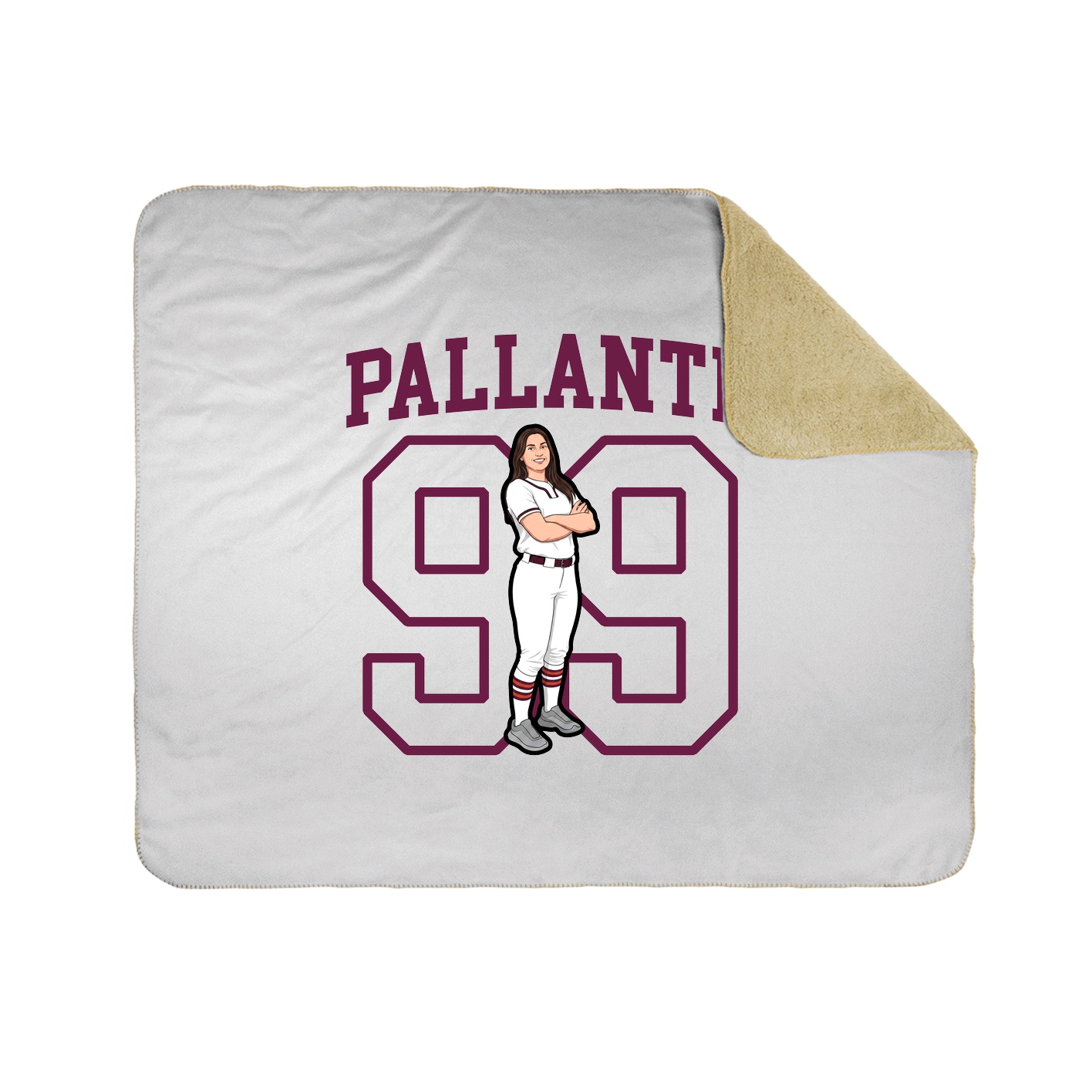Throw Blanket — Shirsey in White