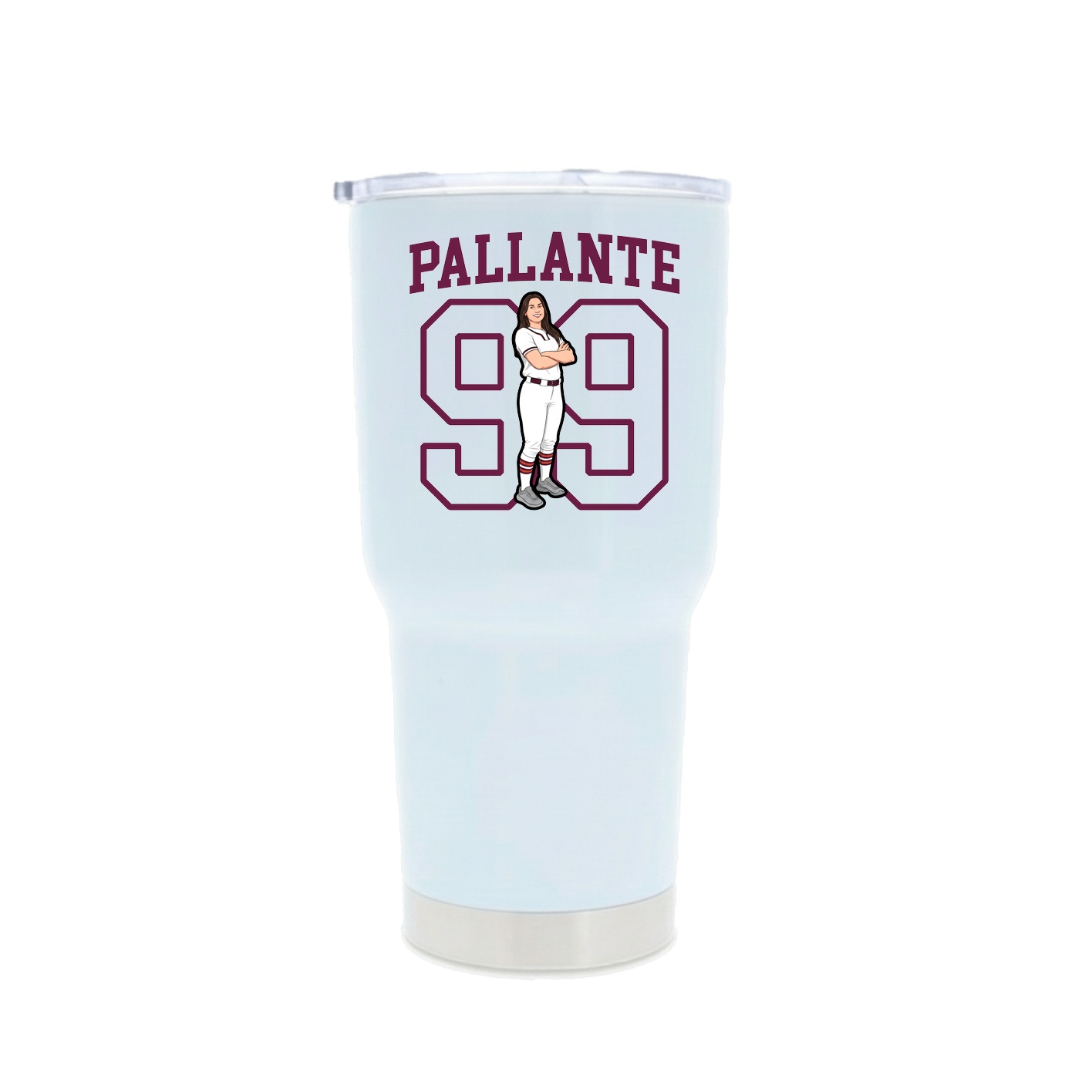 30oz Stainless Steel Tumbler — Shirsey in White
