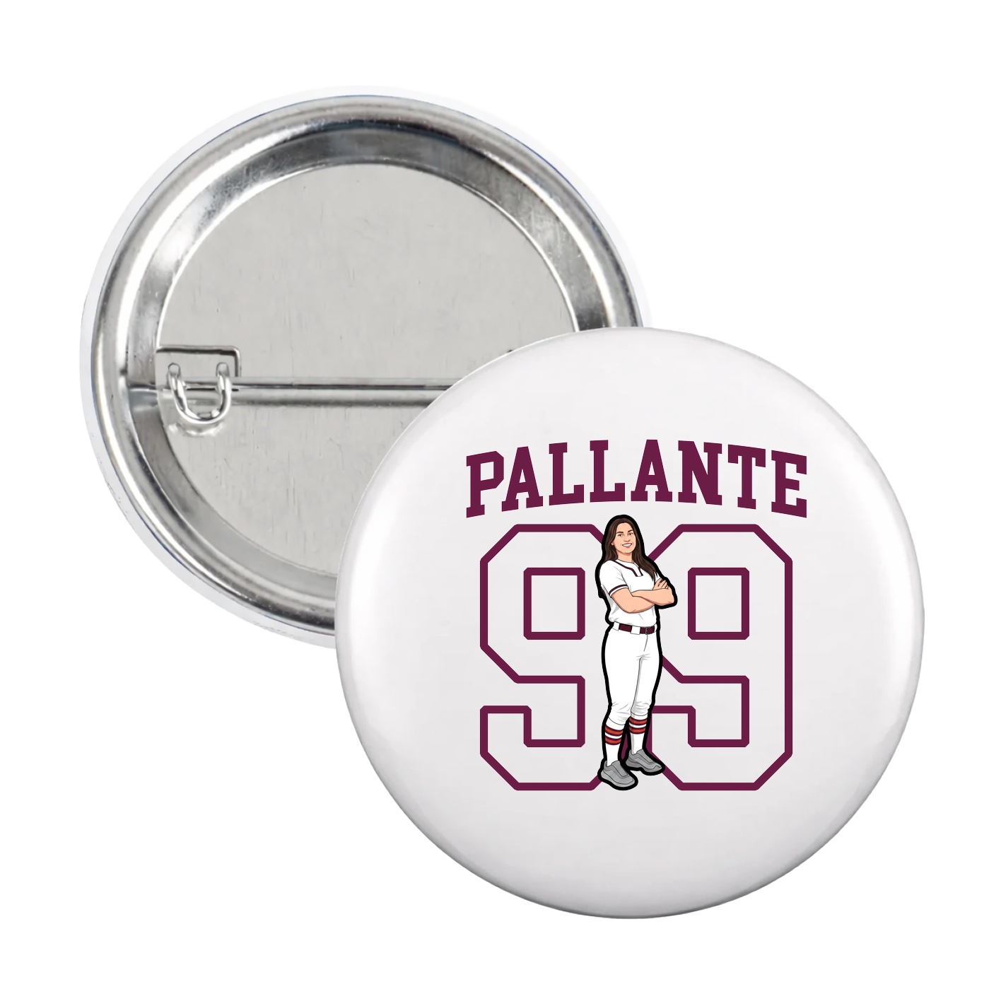 Game Day Button — Shirsey in White
