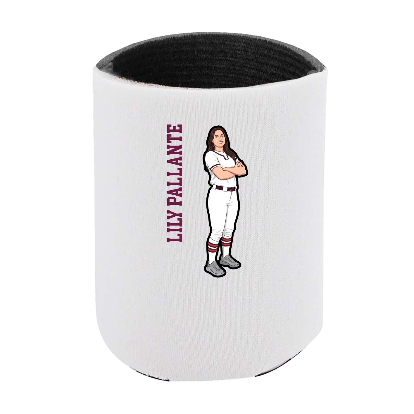 Can Holder — Name Vertical in White