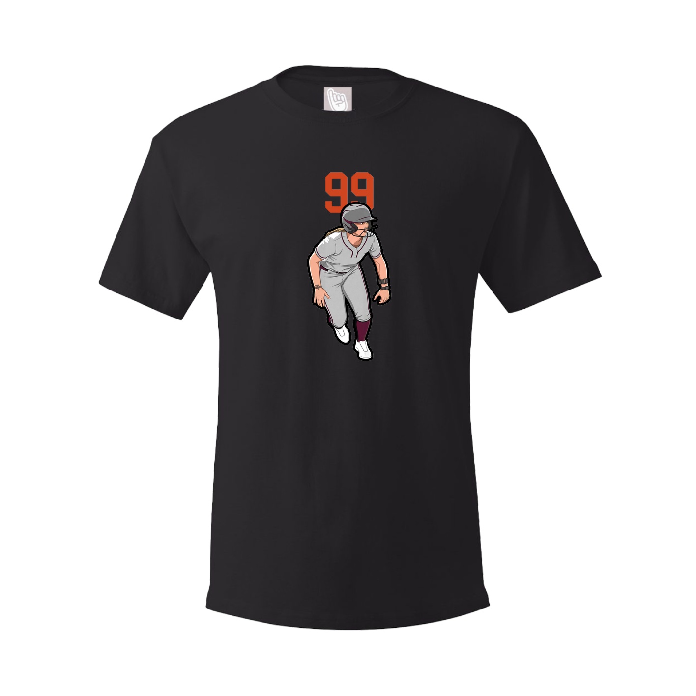 Youth Tee — Number Top in Black