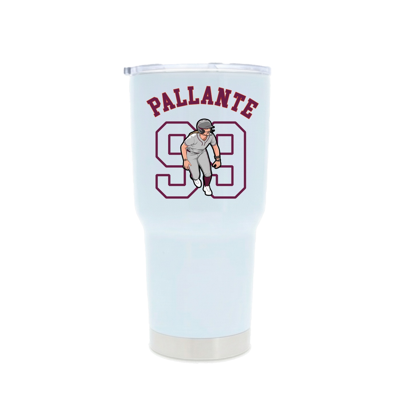 30oz Stainless Steel Tumbler — Shirsey Arch in White