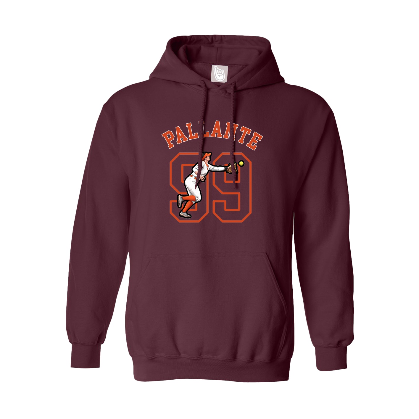 Youth Hoodie — Shirsey Arch in Maroon