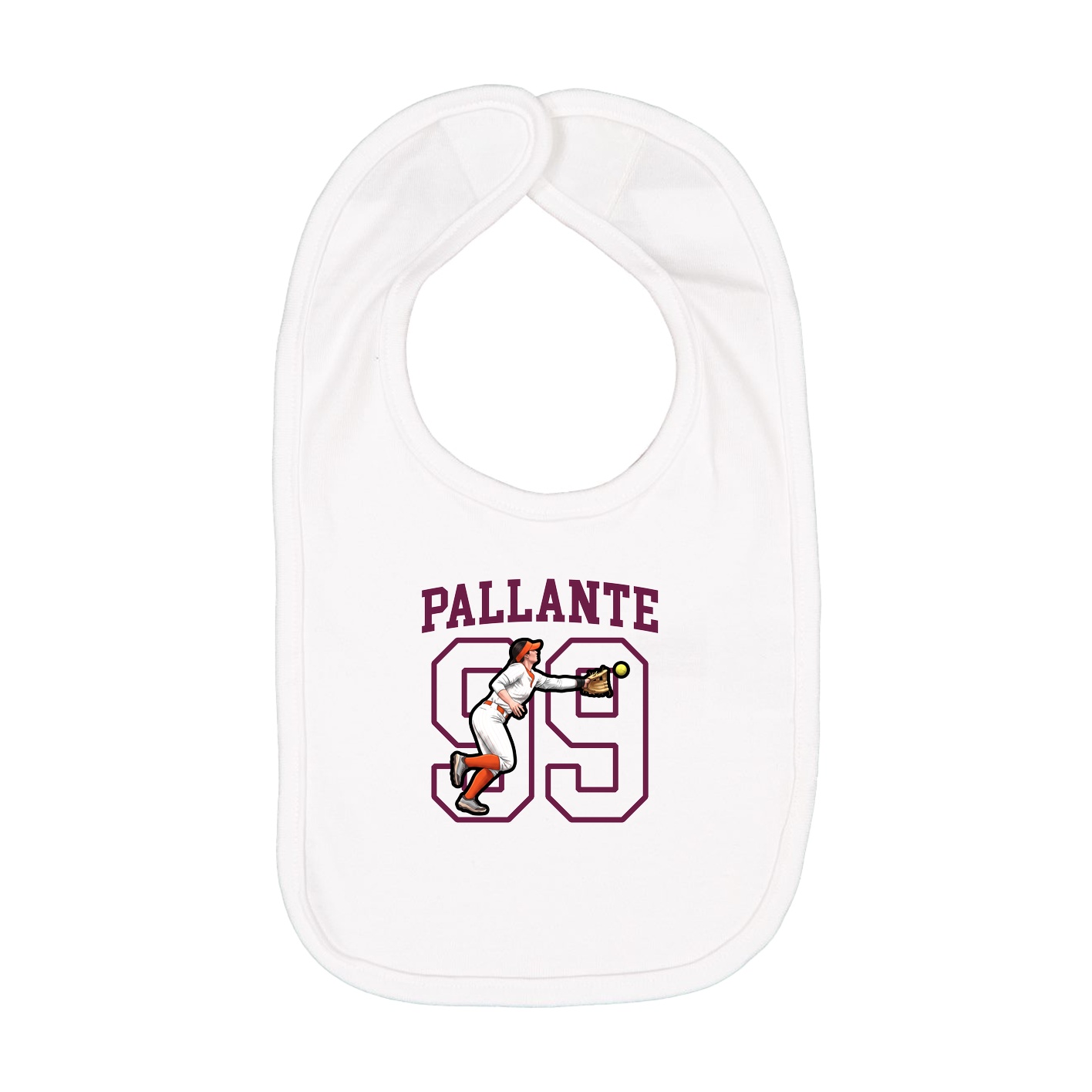 Infant Bib — Shirsey in White