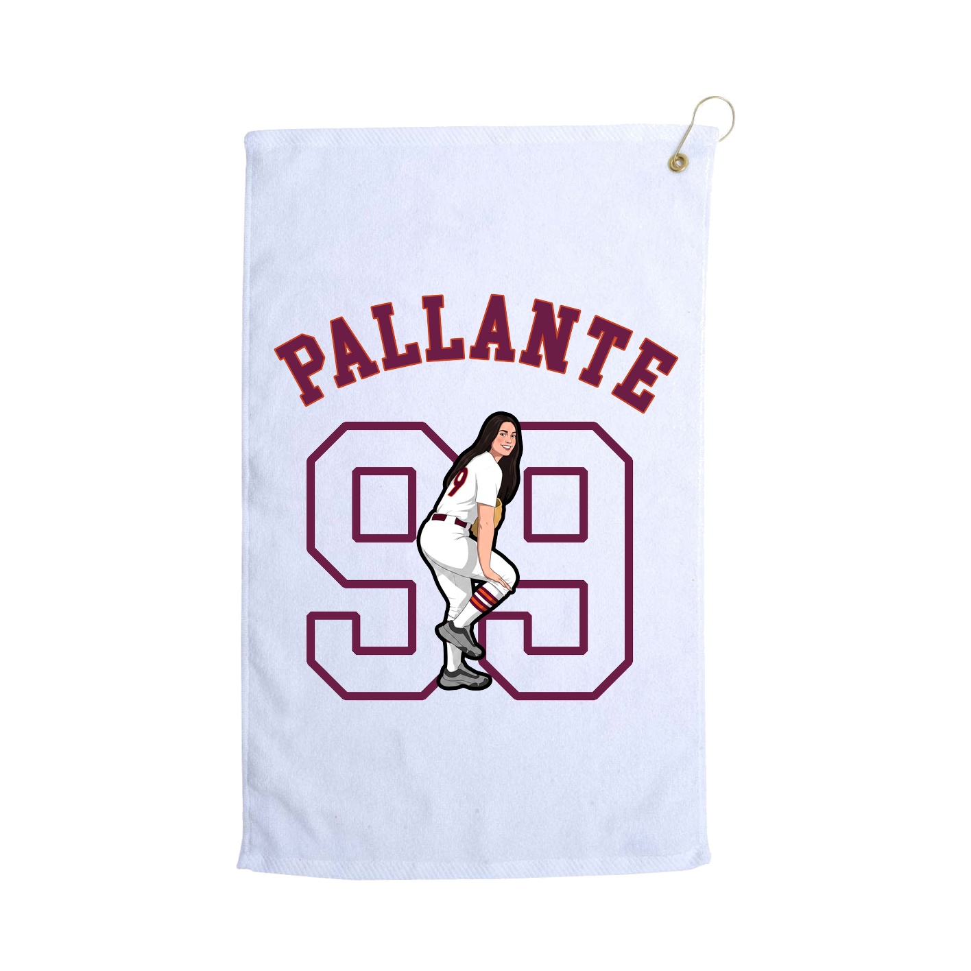 Golf Towel — Shirsey Arch in White