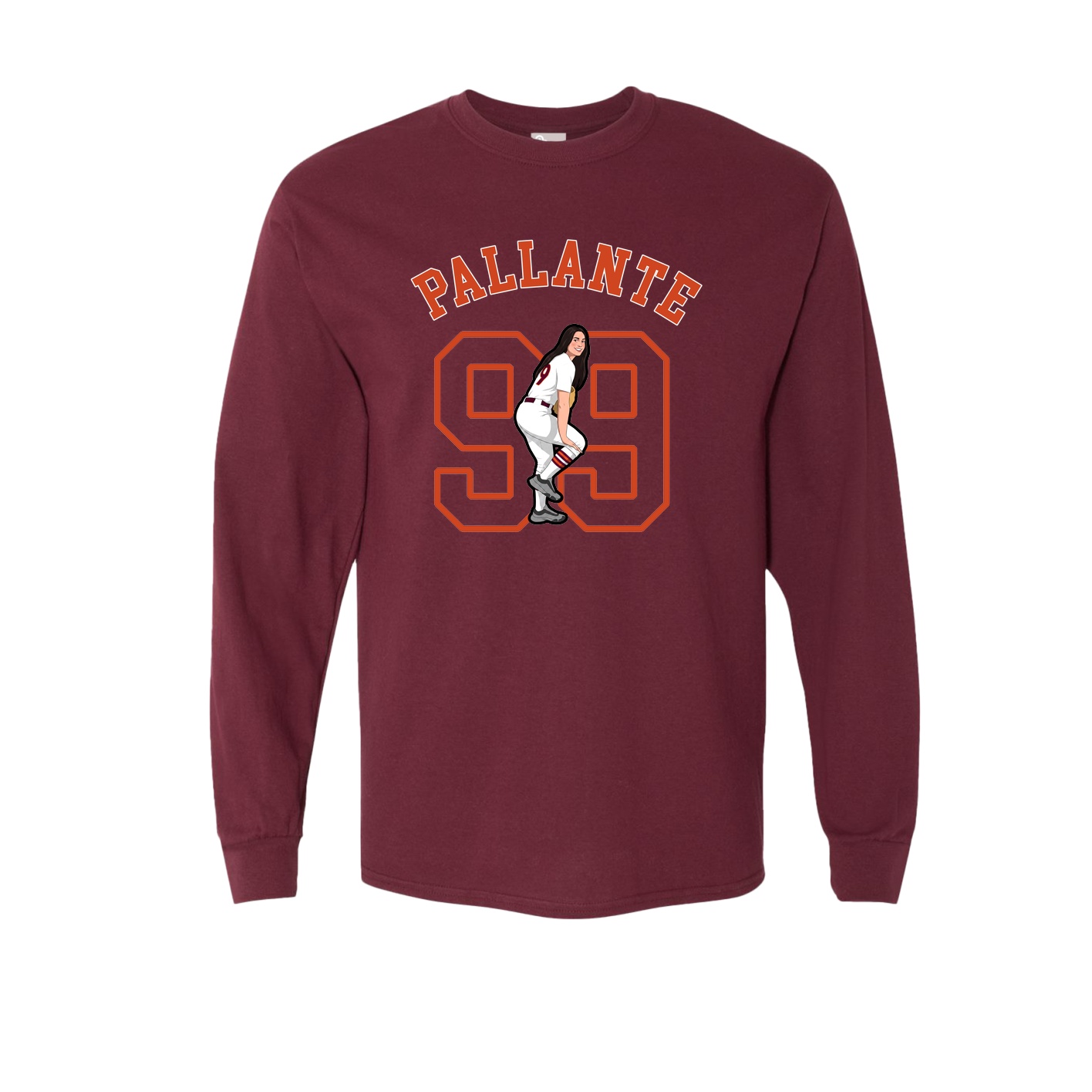 Long Sleeve Tee — Shirsey Arch in Maroon