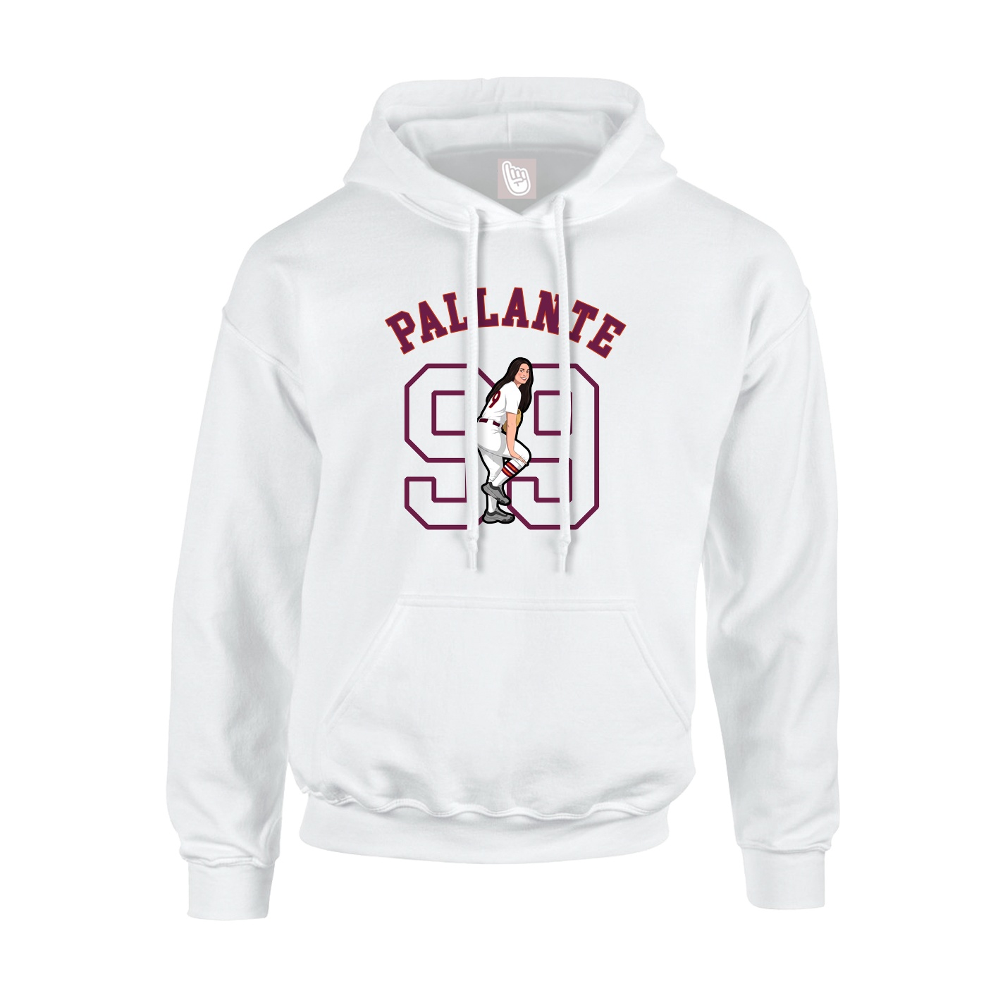 Hoodie — Shirsey Arch in White