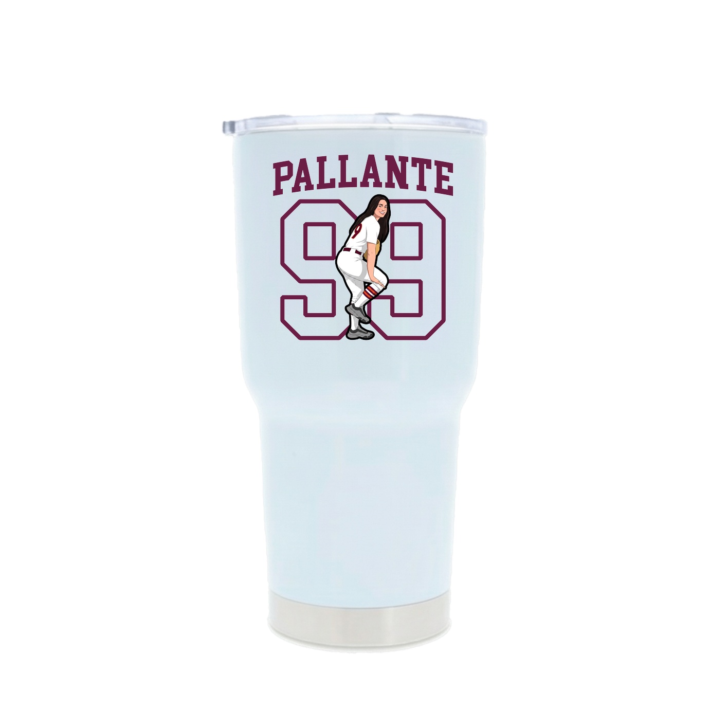 30oz Stainless Steel Tumbler — Shirsey in White