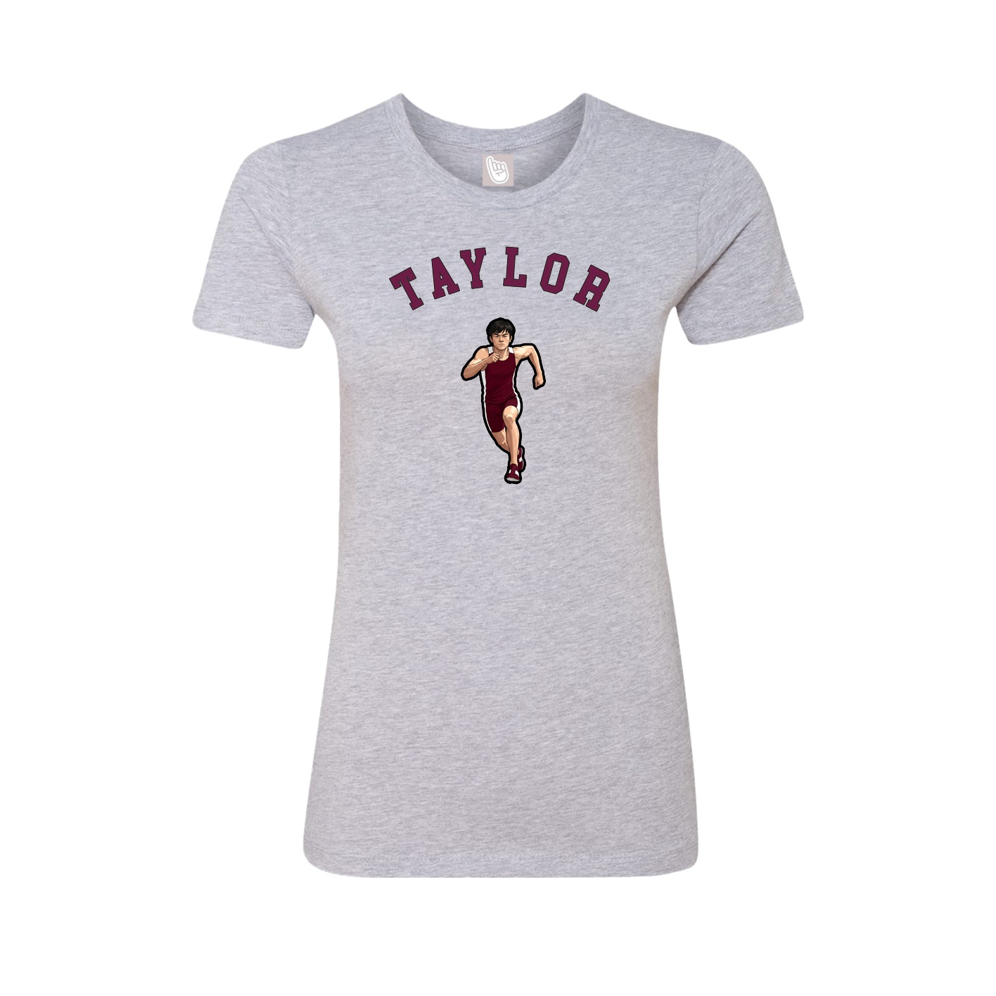 Fitted Women's Tee — Shirsey Arch in Grey