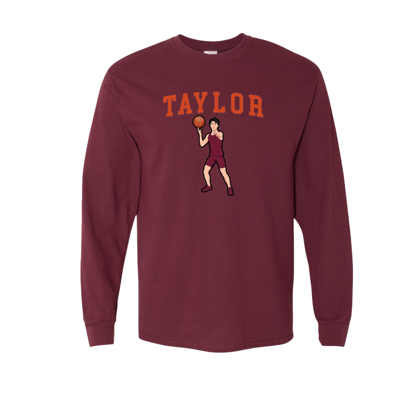 Long Sleeve Tee — Shirsey in Maroon