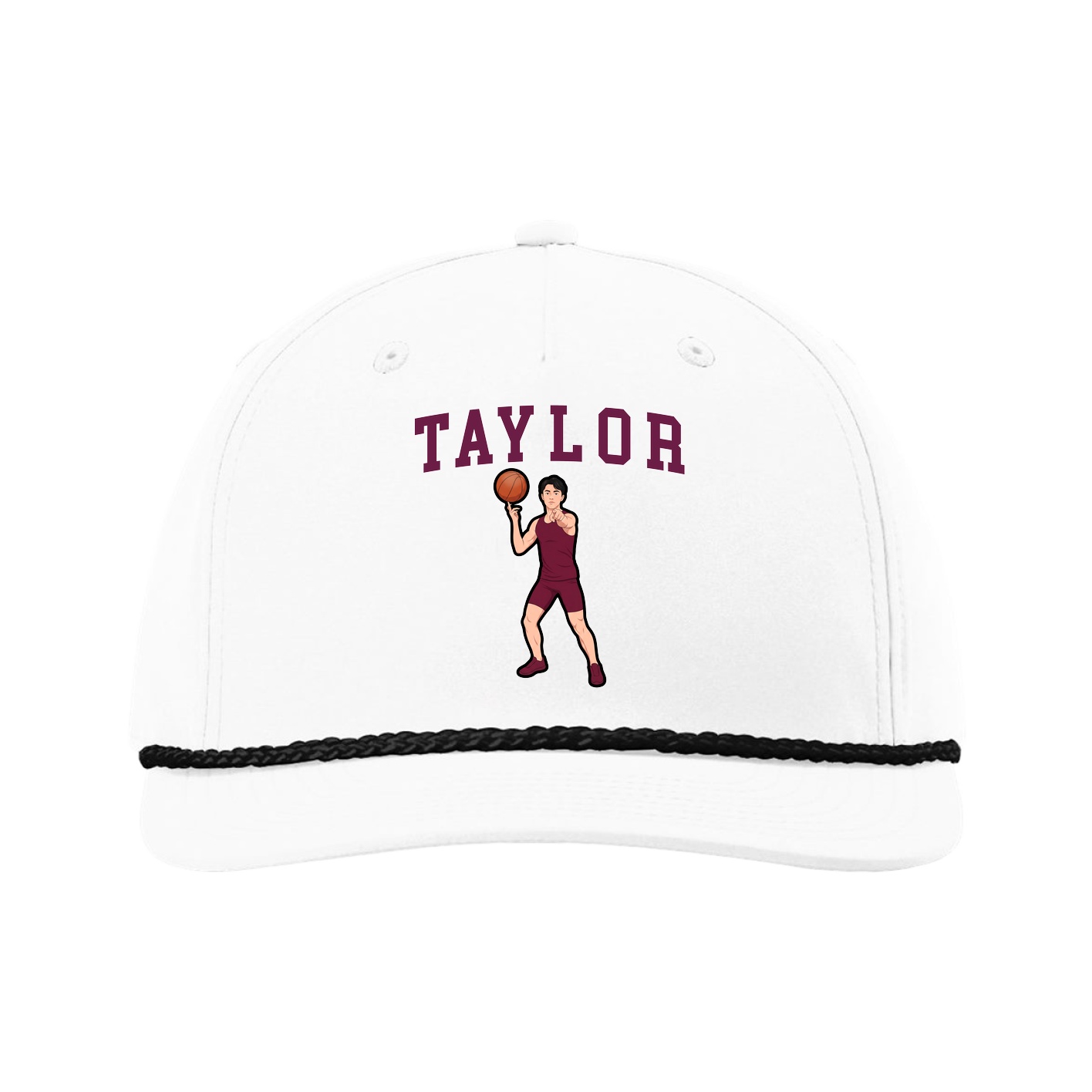 Five-Panel Classic Rope Cap — Shirsey in White