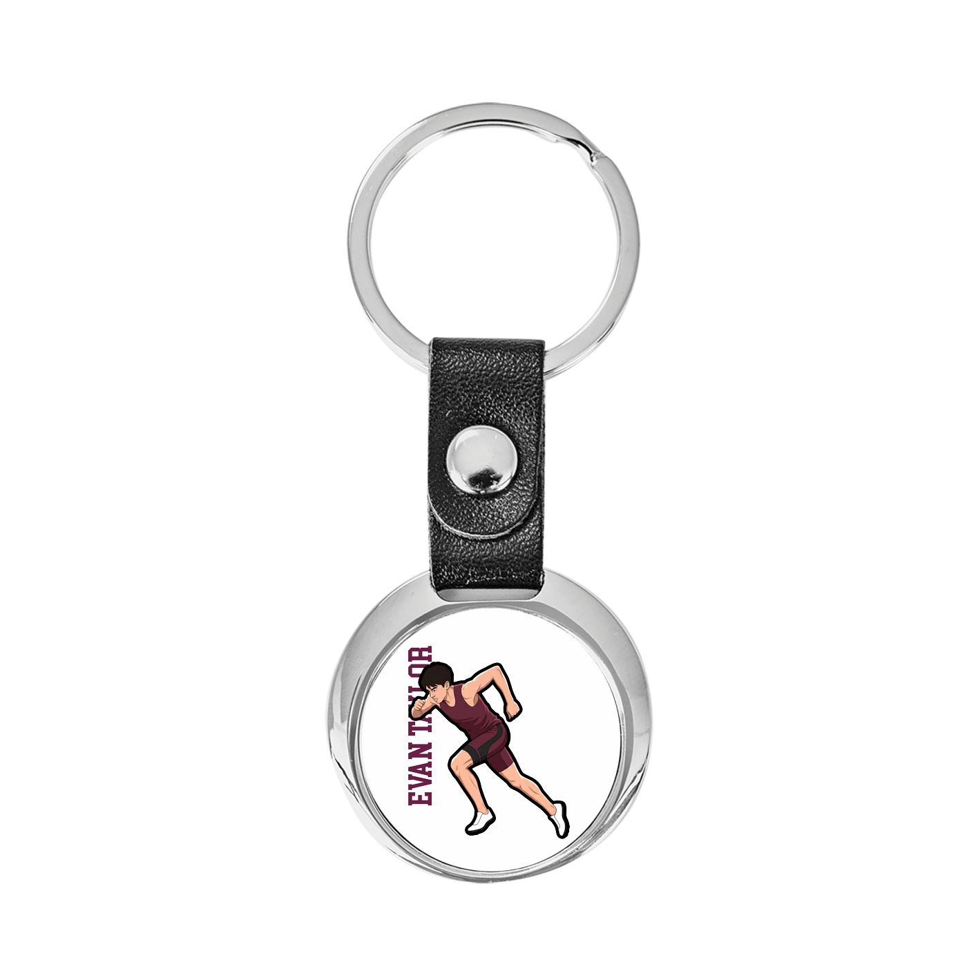 Key Chain — Name Vertical in Classic