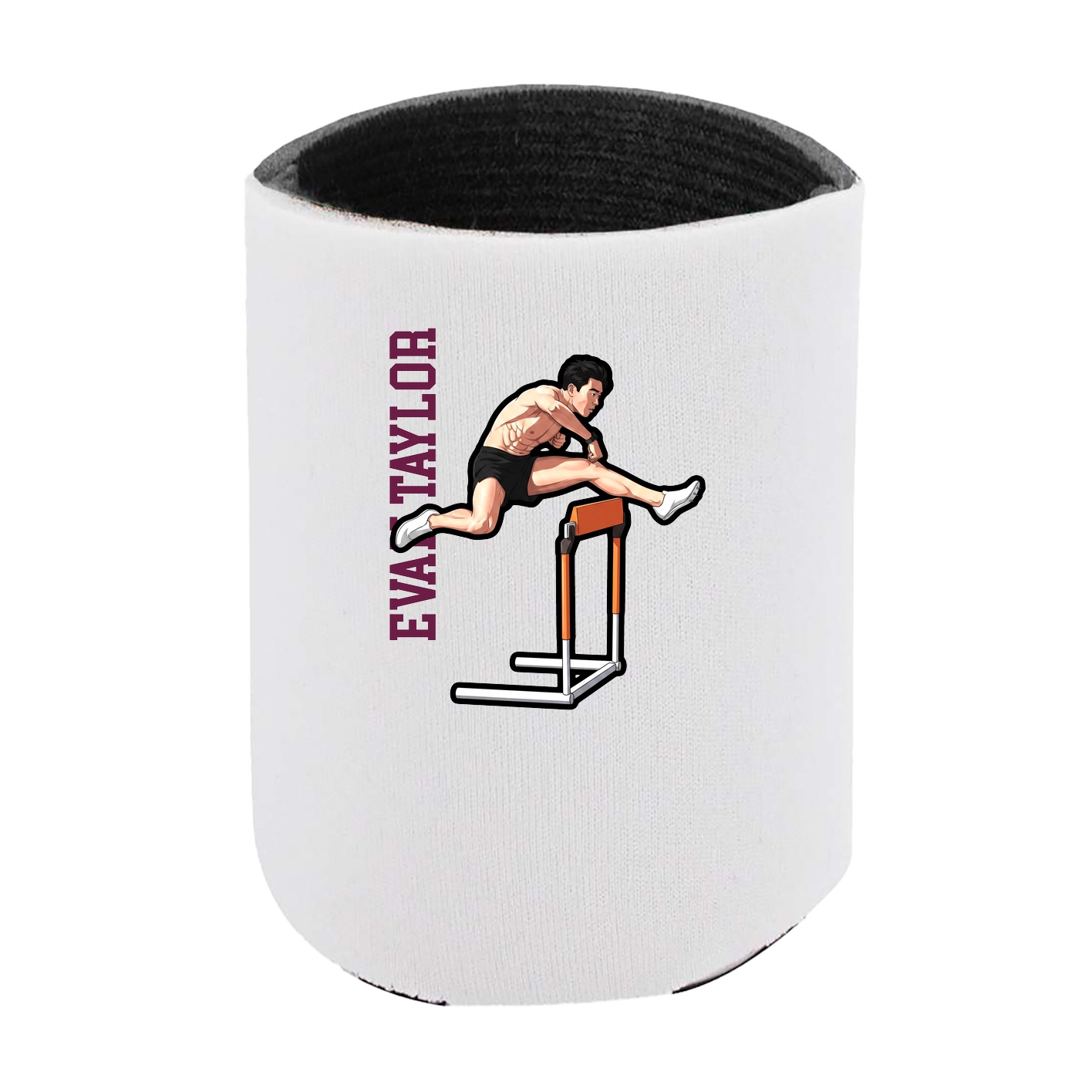 Can Holder — Name Vertical in White
