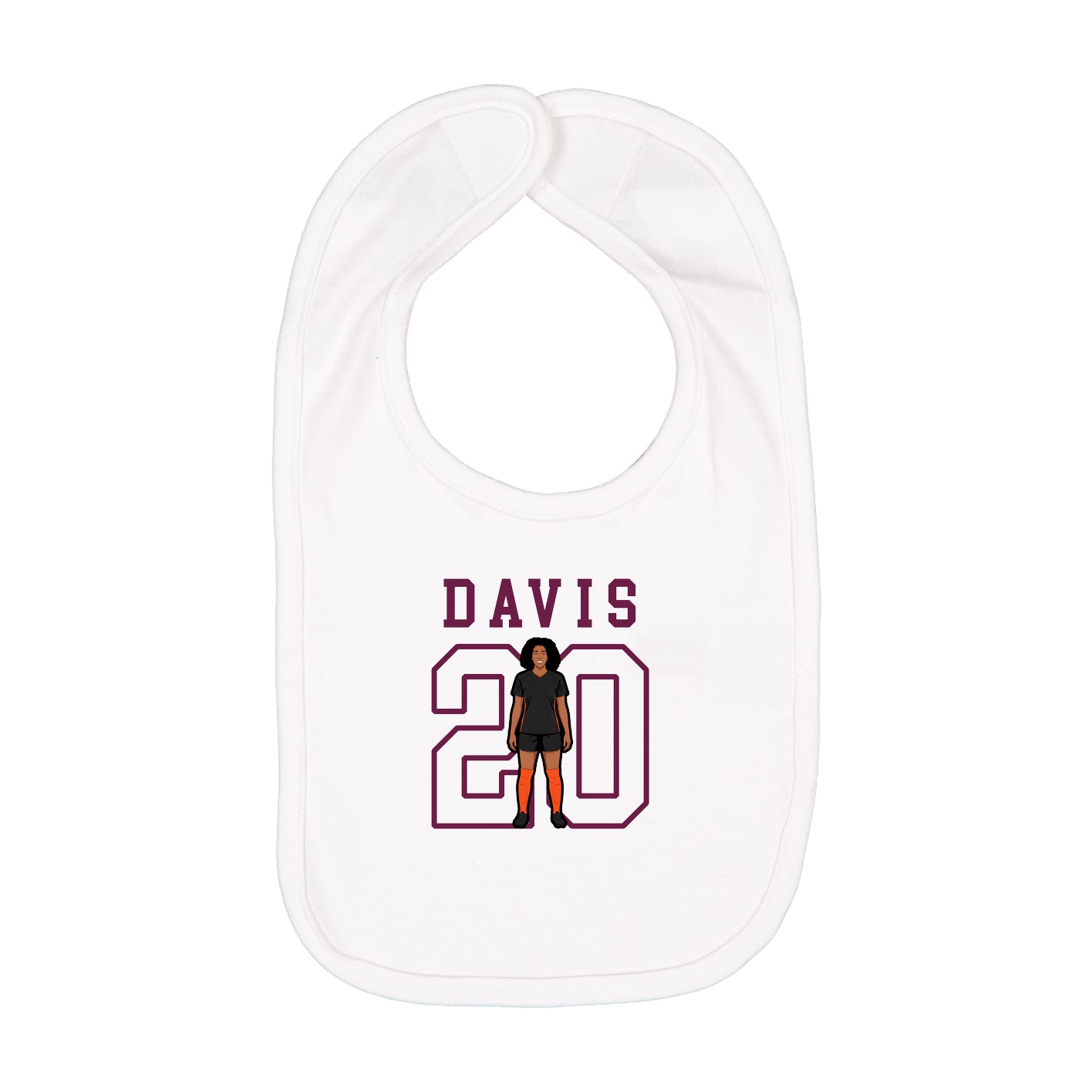 Infant Bib — Shirsey in White