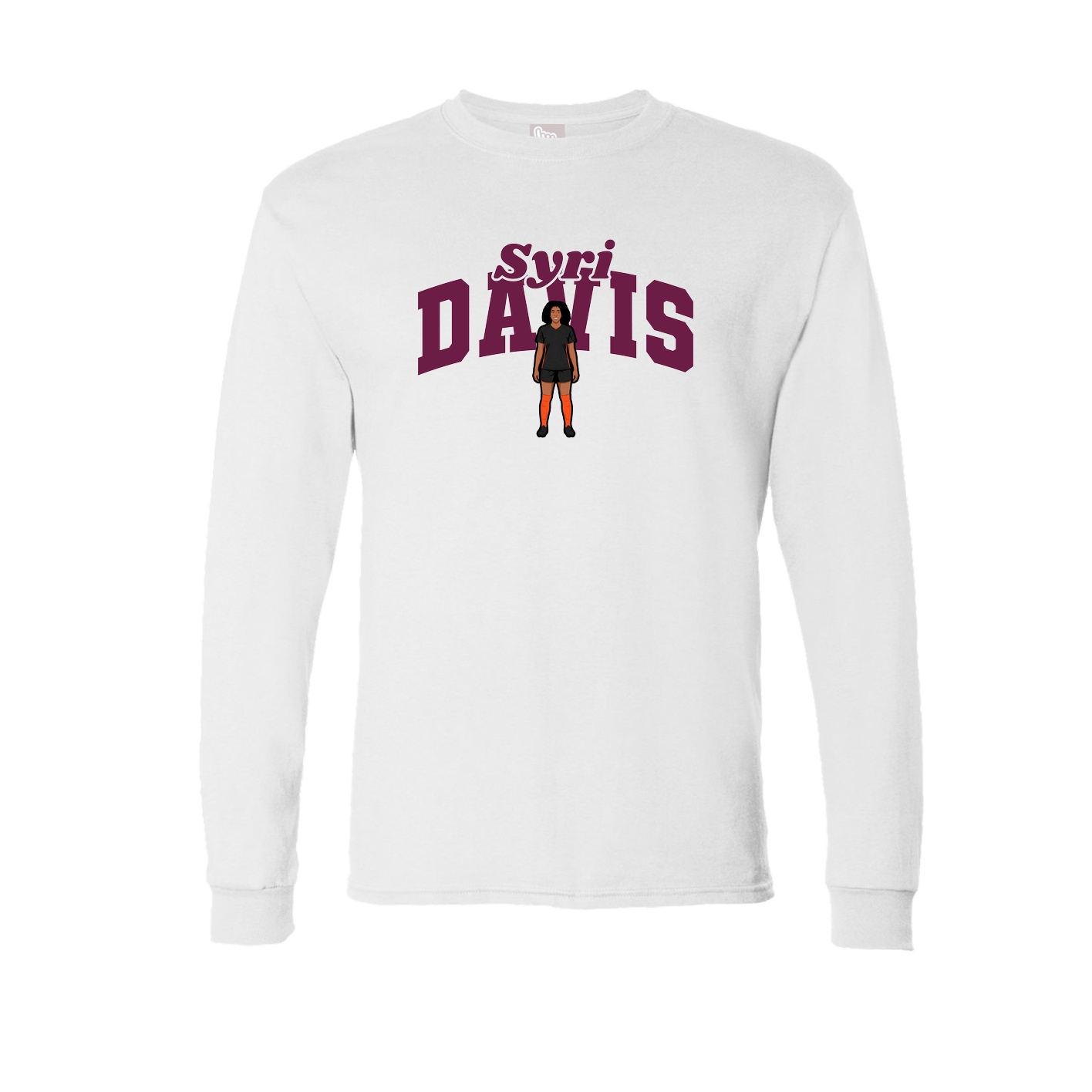 Long Sleeve Tee — Signature Arch in White